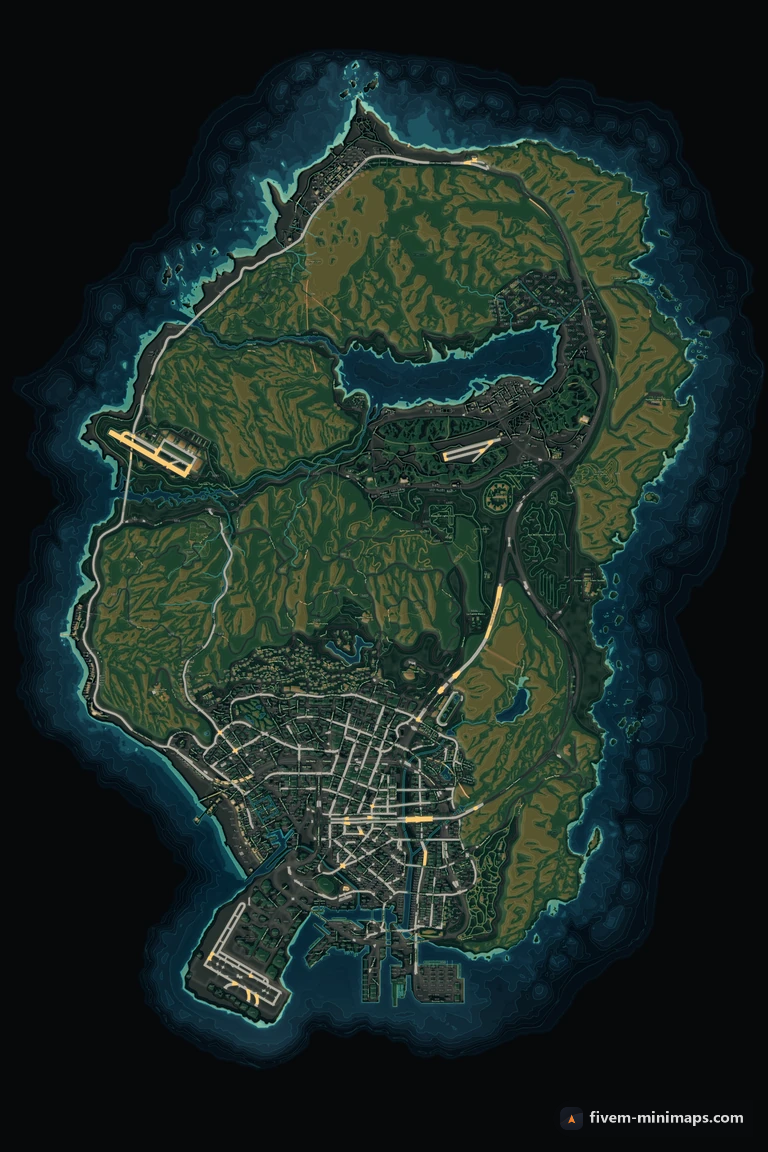 My server map — a branded minimap for FiveM bought from us