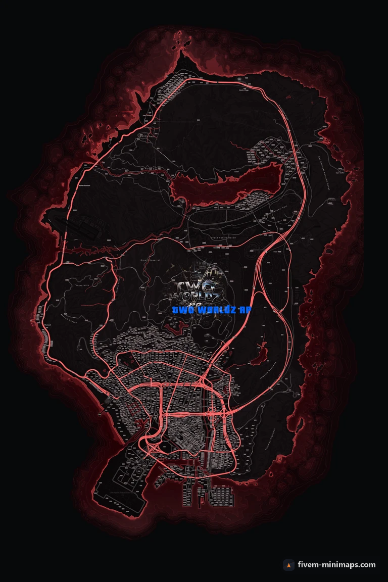 My server map — a branded minimap for FiveM bought from us