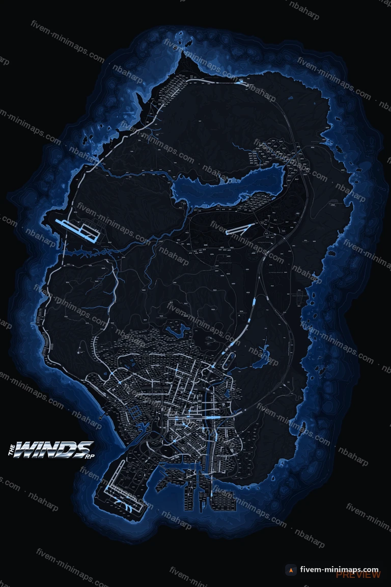 My server map — a branded minimap for FiveM bought from us