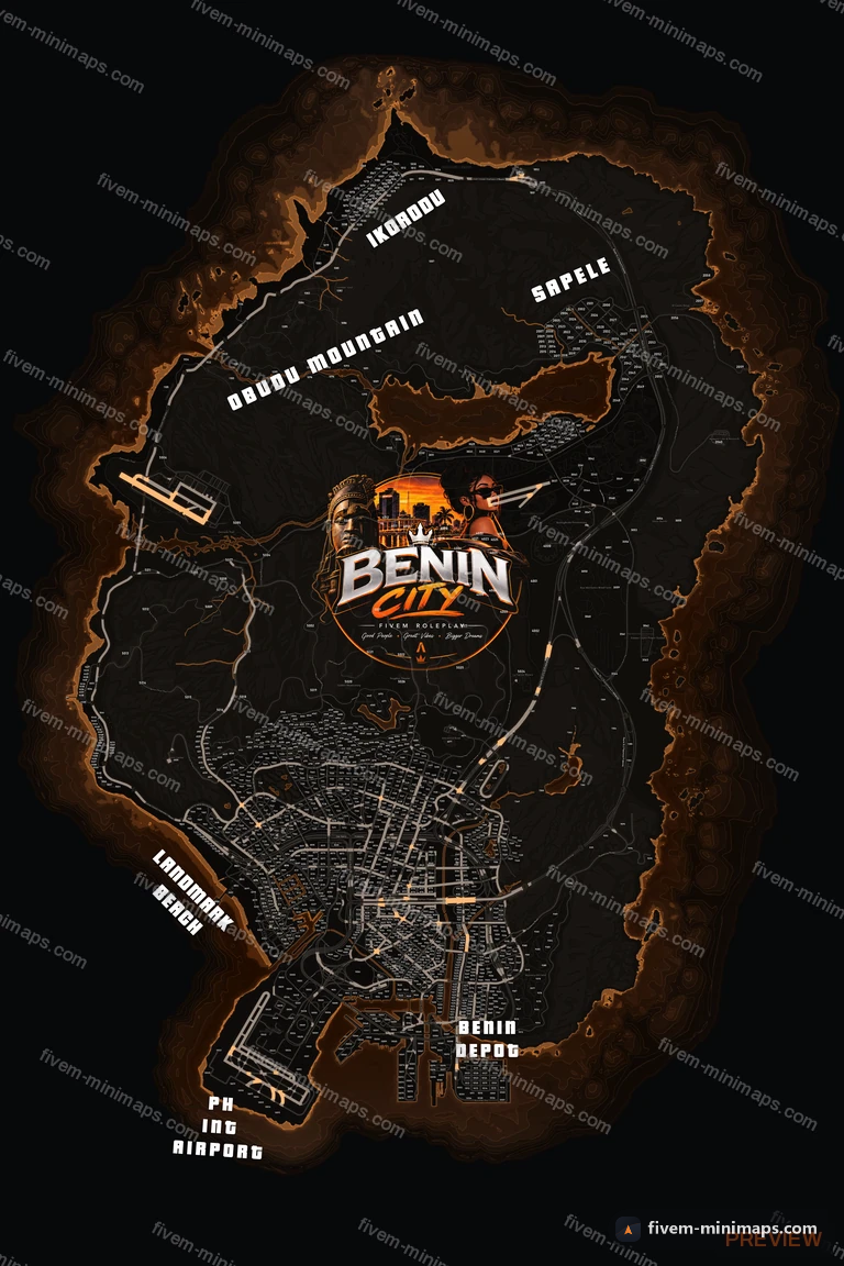 My server map — a branded minimap for FiveM bought from us