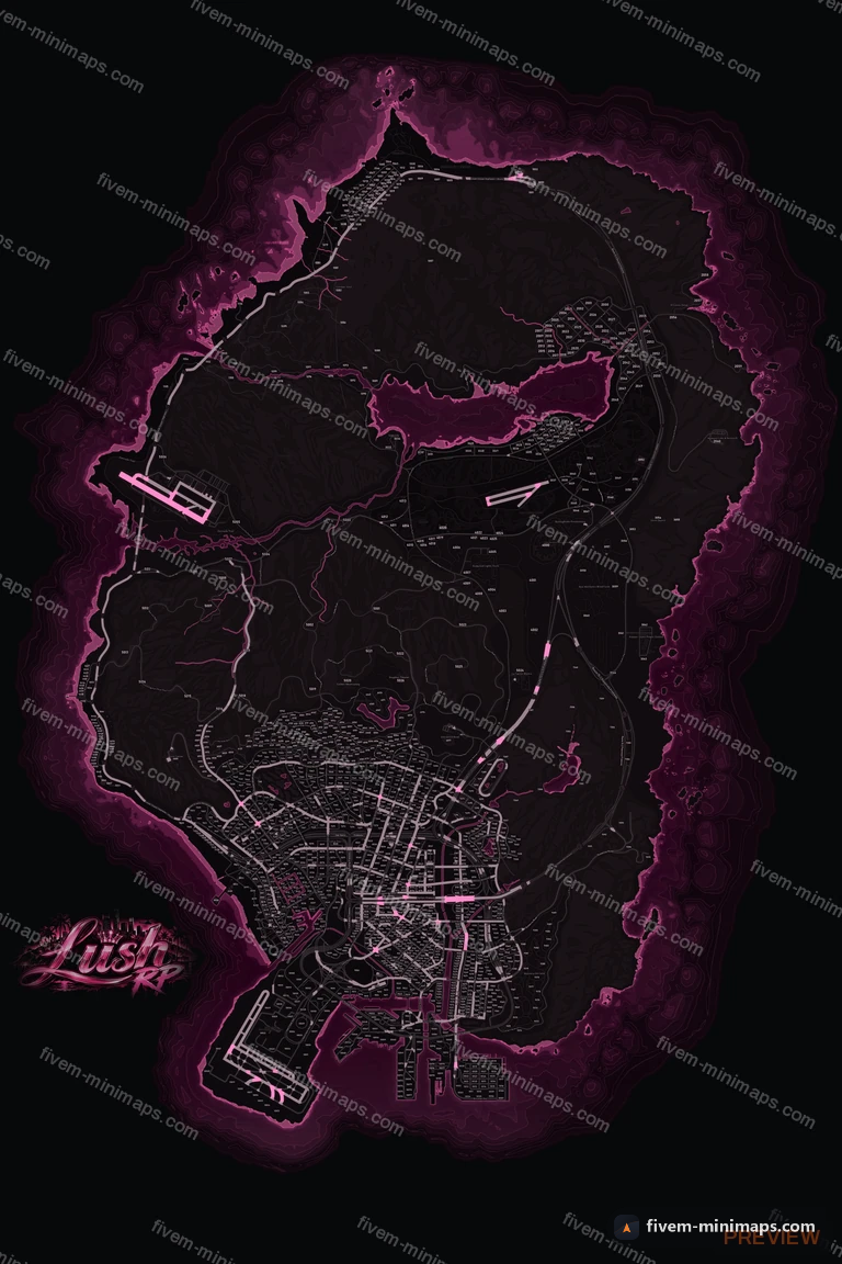 My server map — a branded minimap for FiveM bought from us