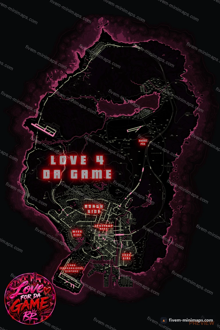 My server map — a branded minimap for FiveM bought from us