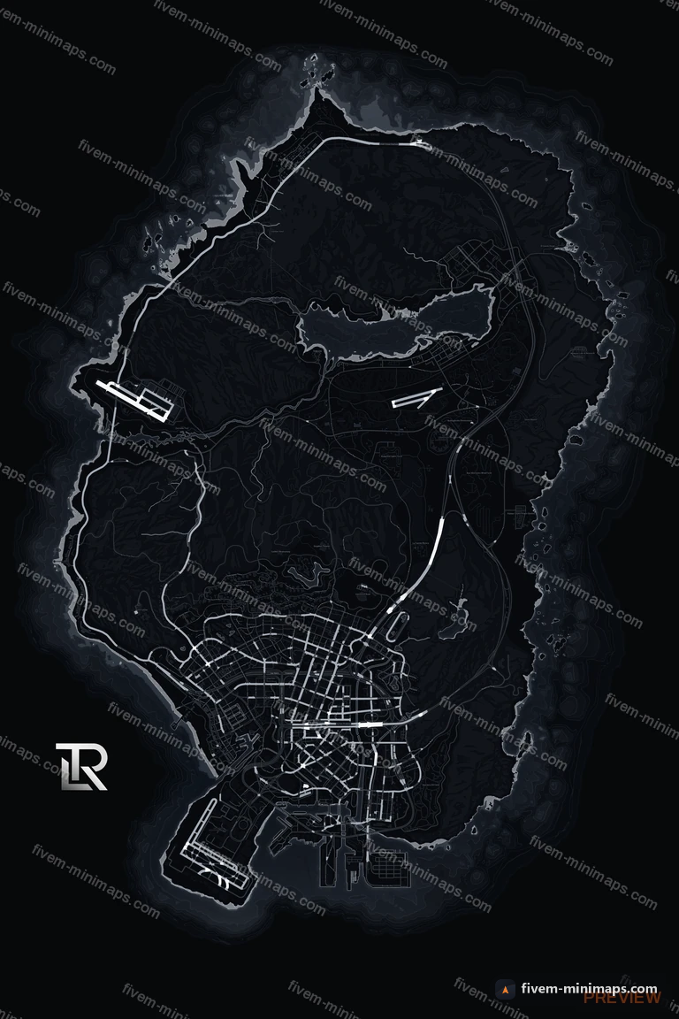 My server map — a branded minimap for FiveM bought from us