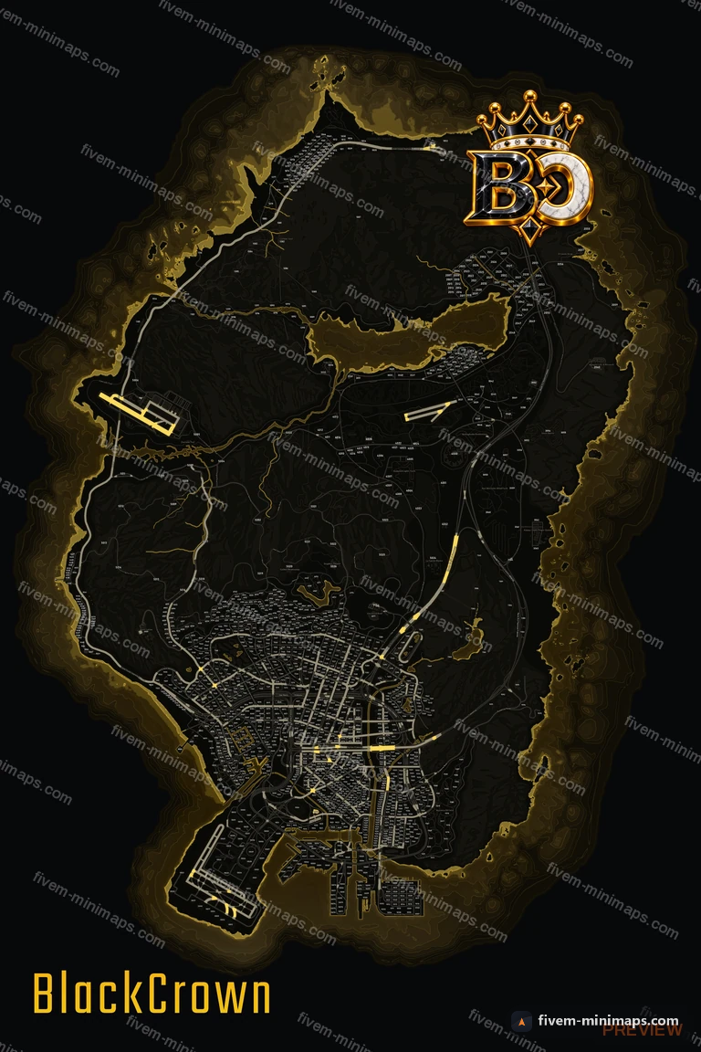 My server map — a branded minimap for FiveM bought from us