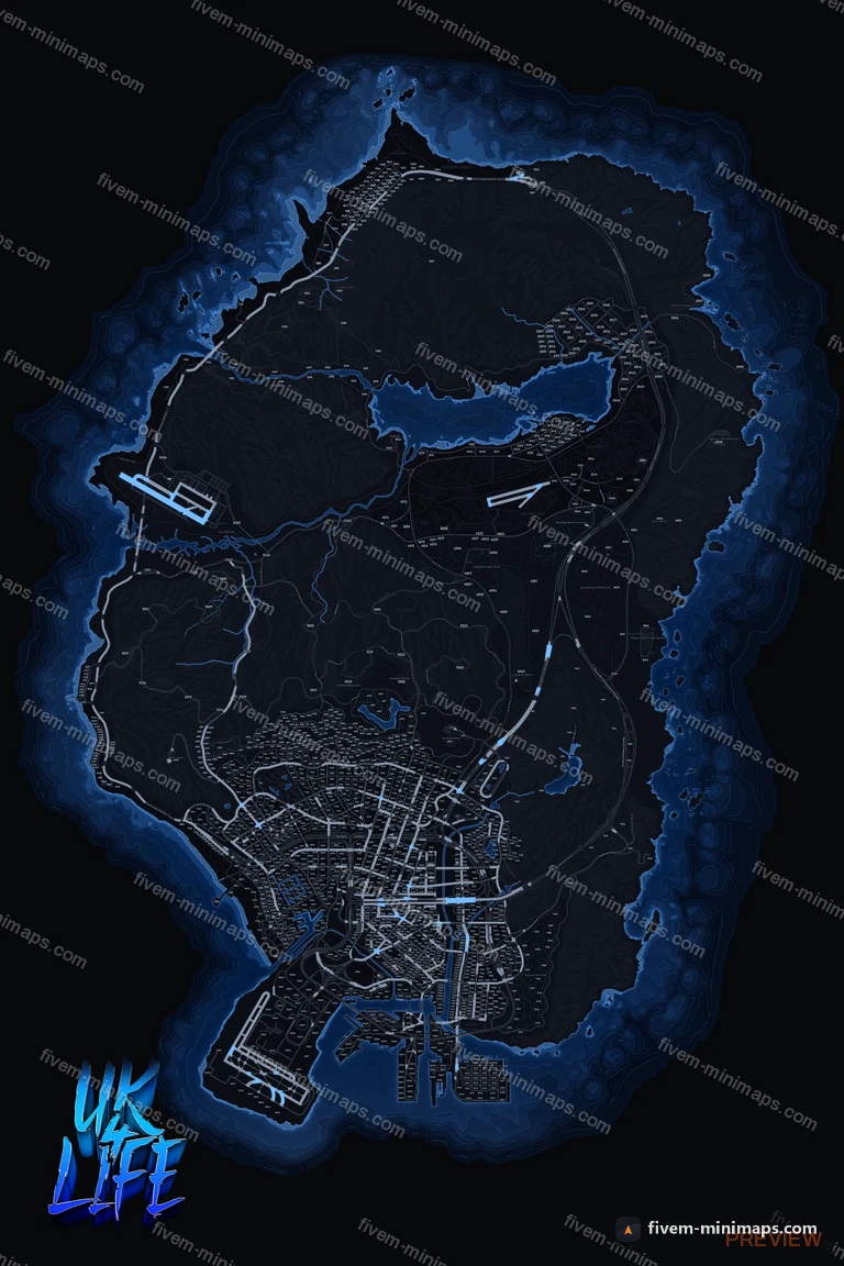 My server map — a branded minimap for FiveM bought from us