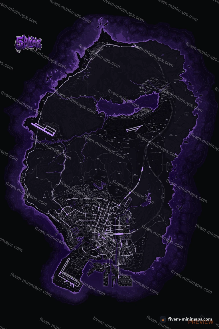 My server map — a branded minimap for FiveM bought from us