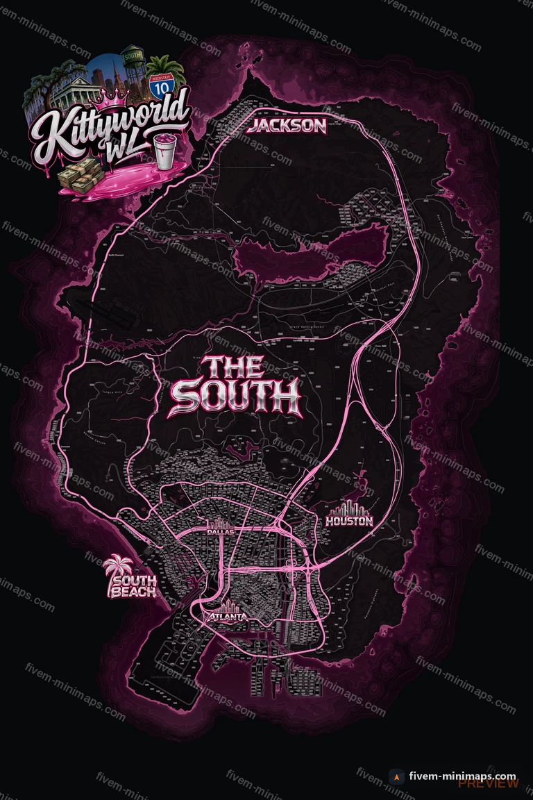 My server map — a branded minimap for FiveM bought from us