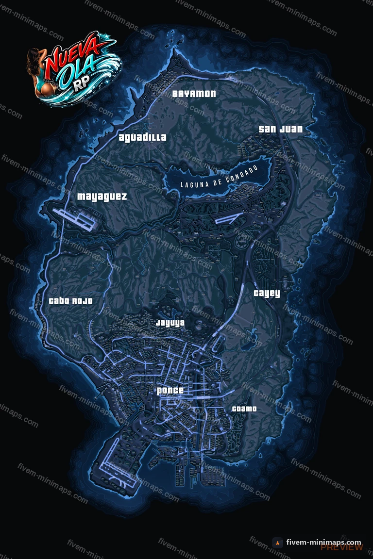 My server map — a branded minimap for FiveM bought from us