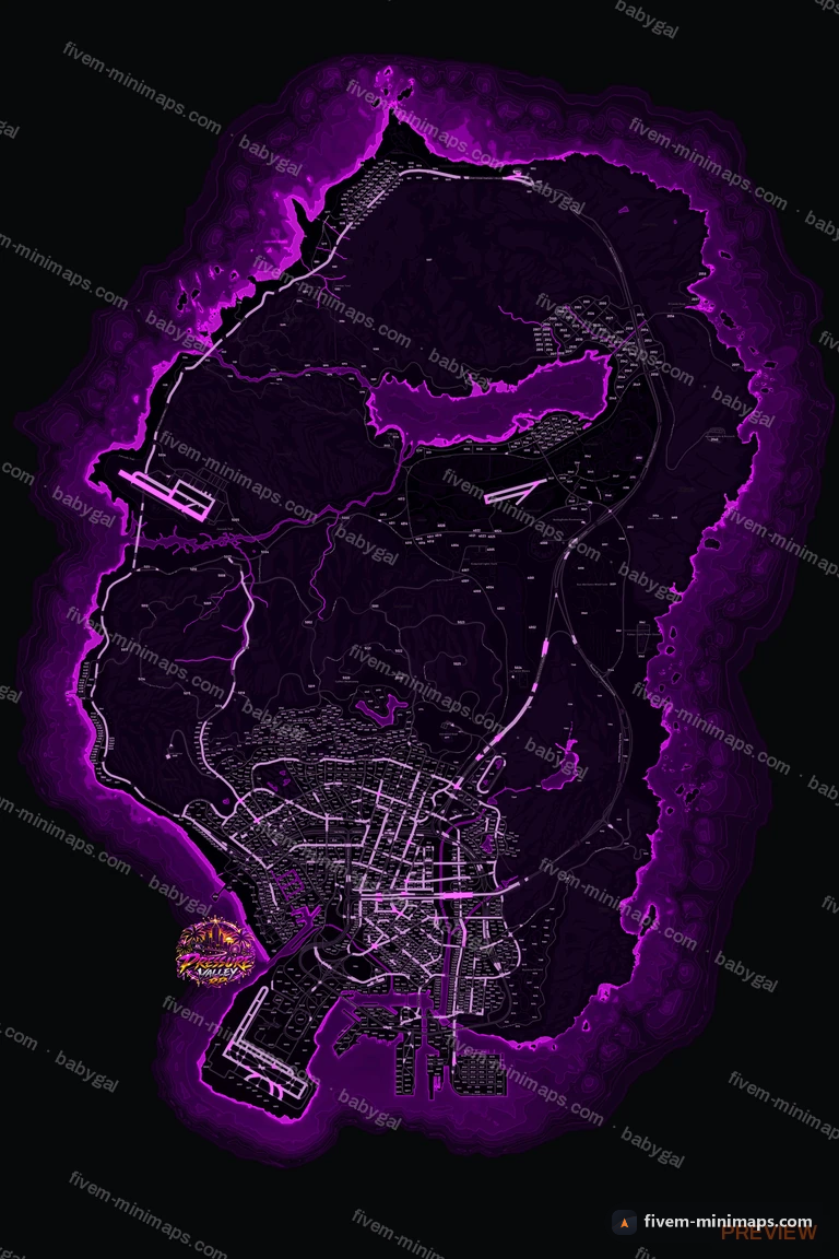My server map — a branded minimap for FiveM bought from us