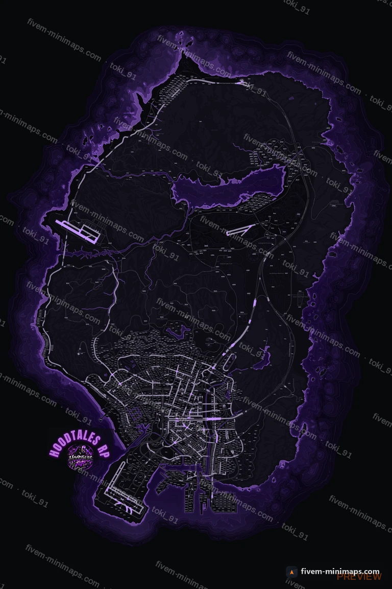 My server map — a branded minimap for FiveM bought from us