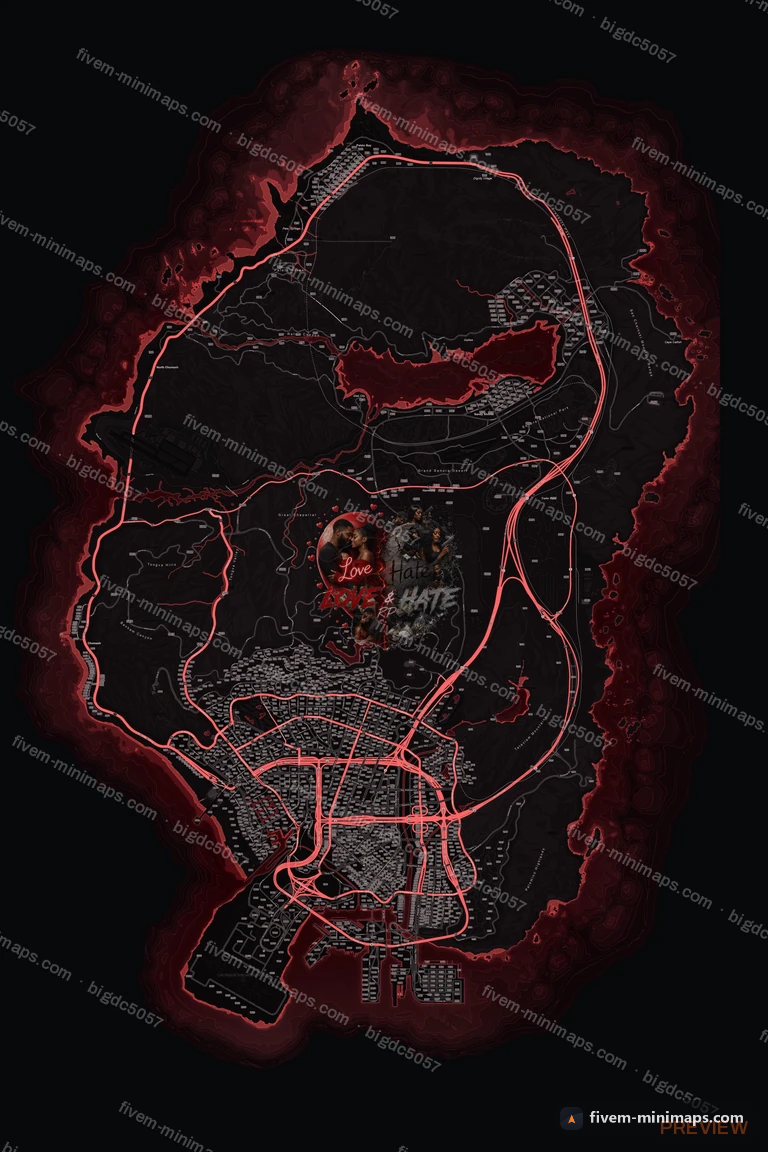 My server map — a branded minimap for FiveM bought from us