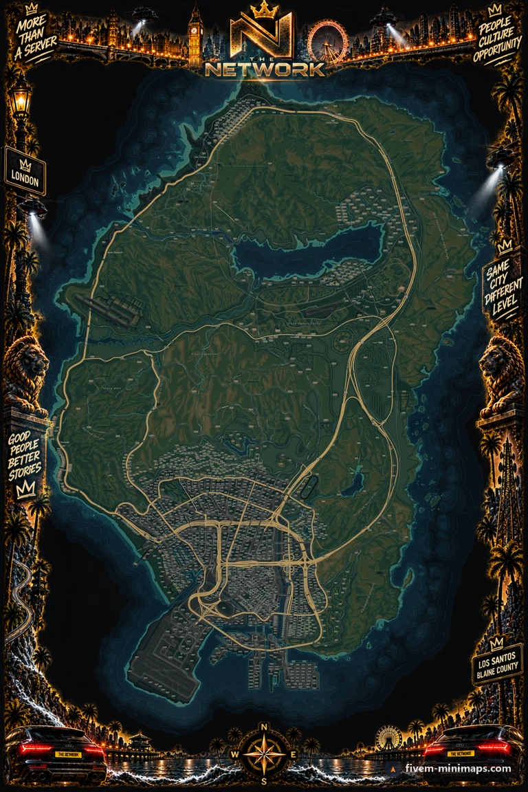 NetworkRP — a branded minimap for FiveM bought from us