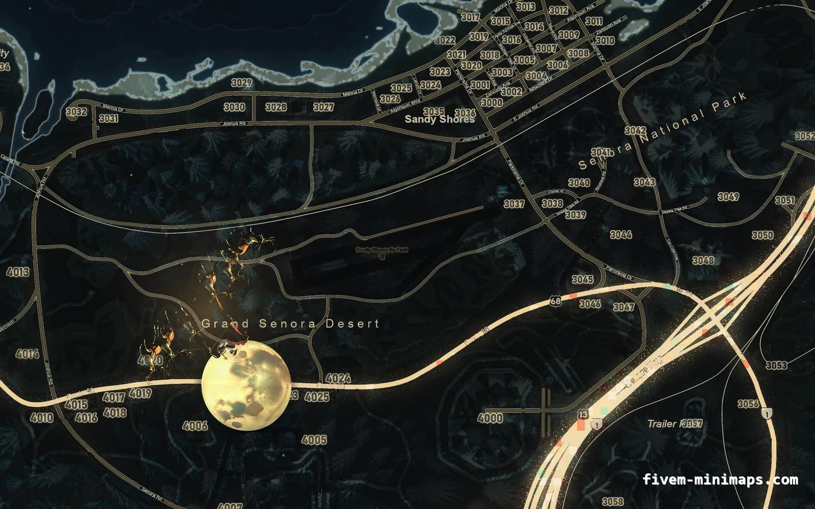 Christmas Black Christmas minimap for FiveM, sandy shores