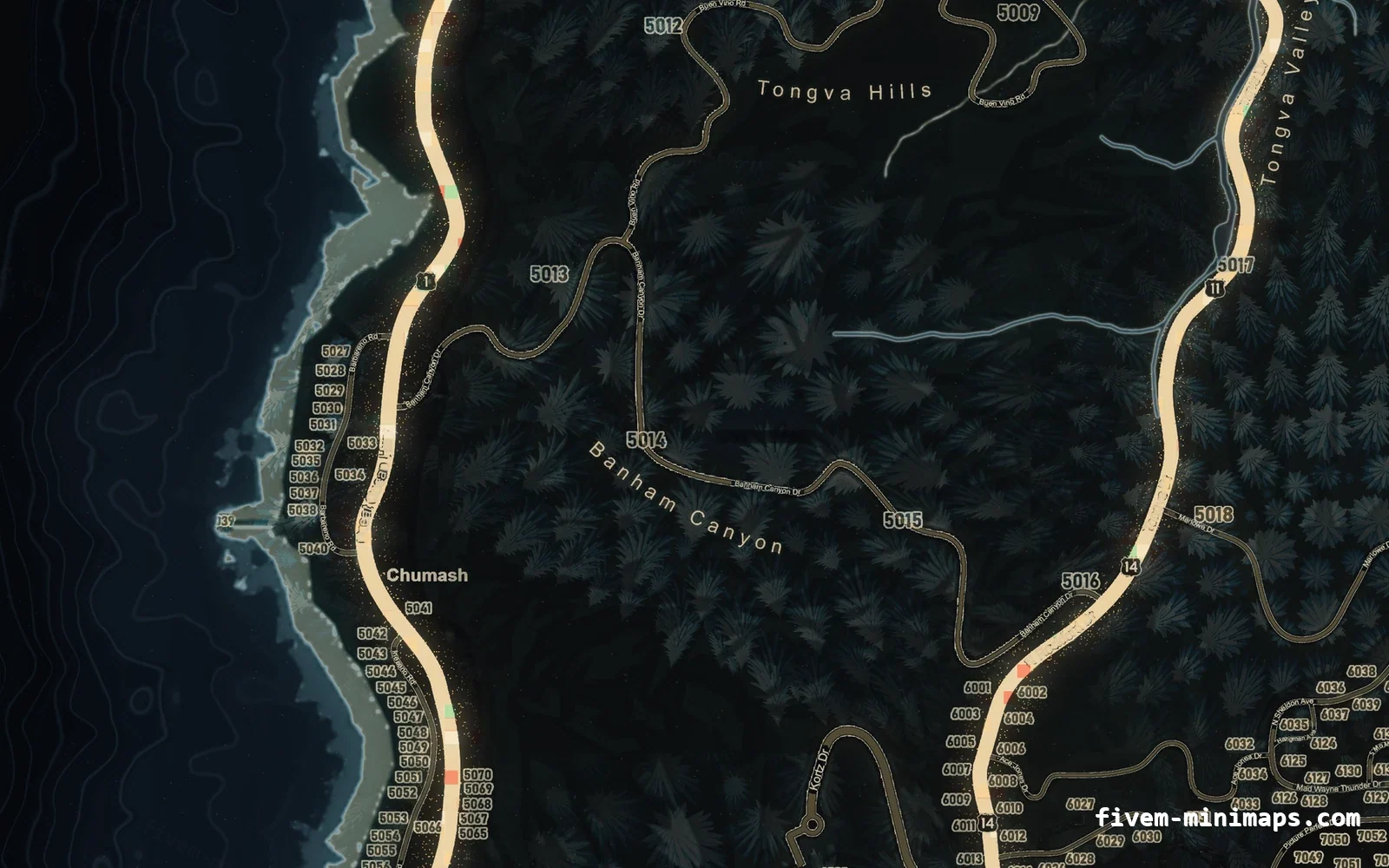 Christmas Black Christmas minimap for FiveM, the west coast