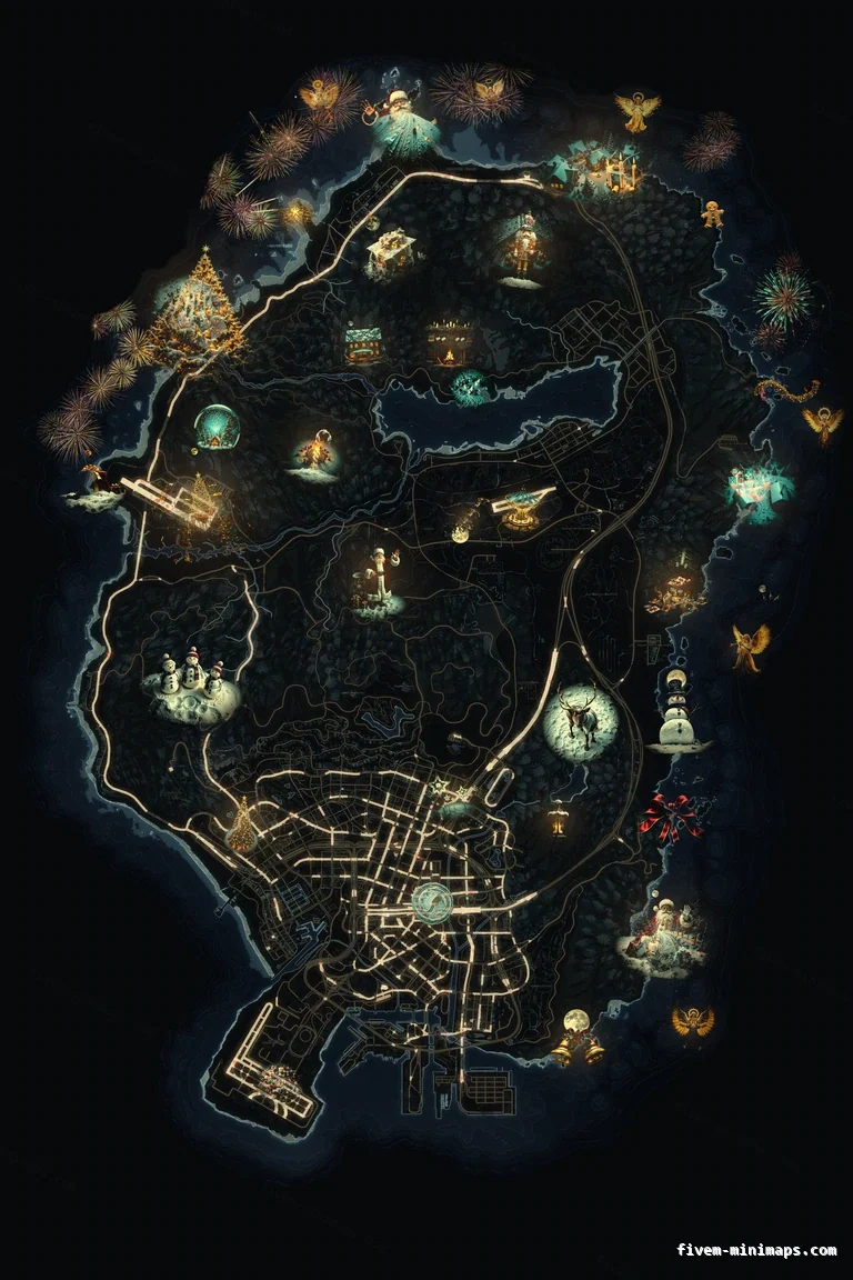 Santa & Christmas Edition minimap for FiveM