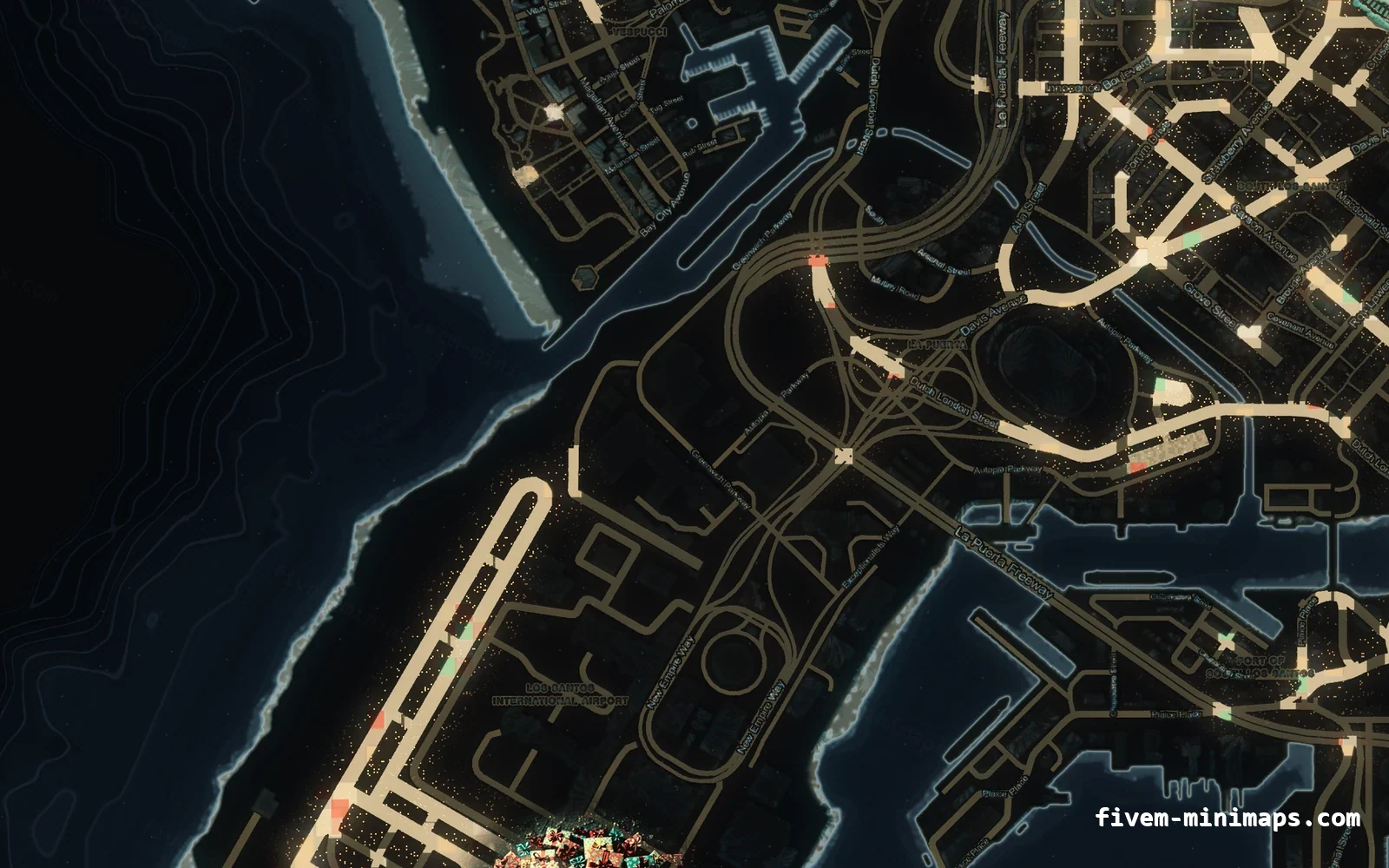 Christmas Black Christmas minimap for FiveM, the harbour