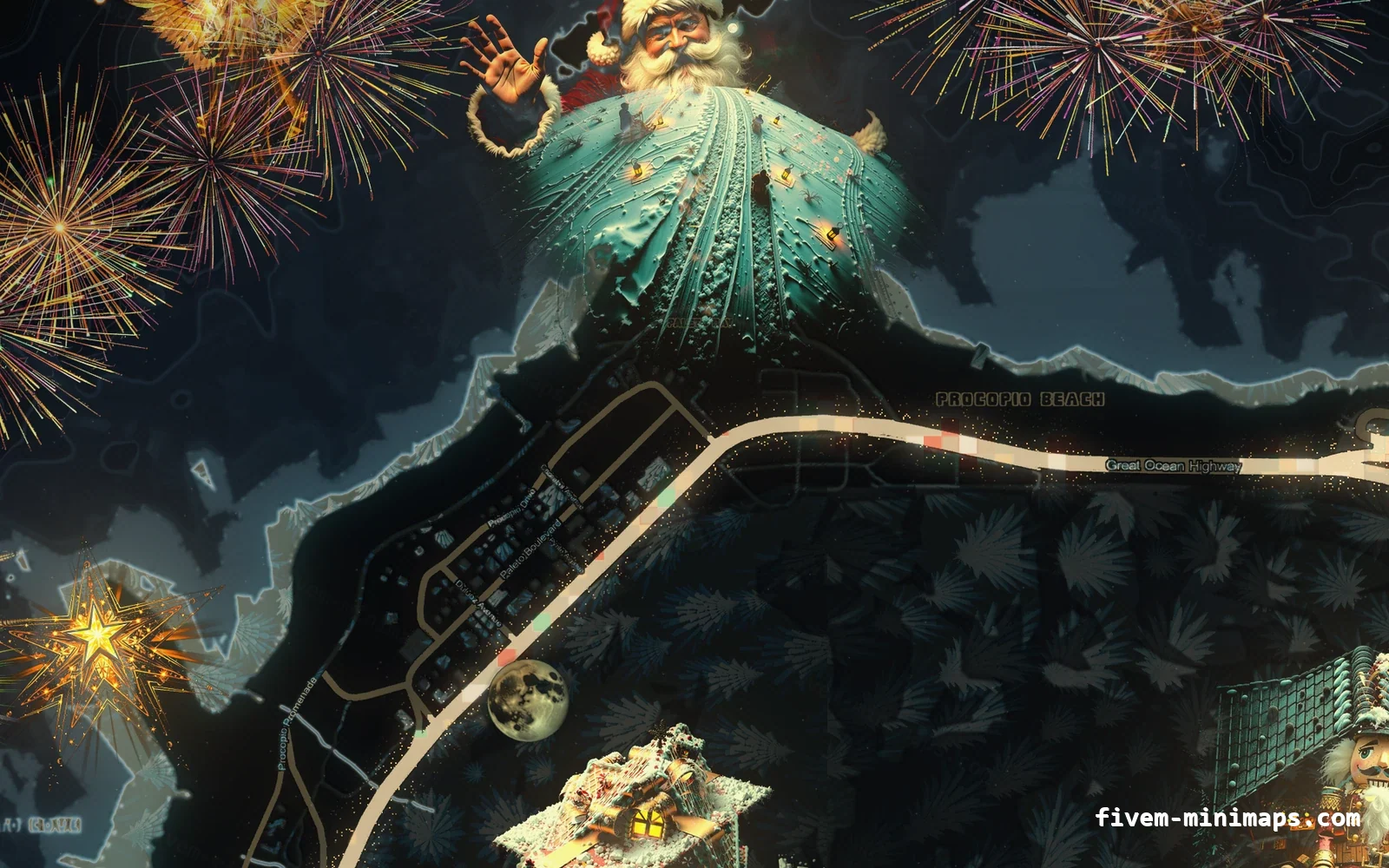 Christmas Black Christmas minimap for FiveM, paleto bay
