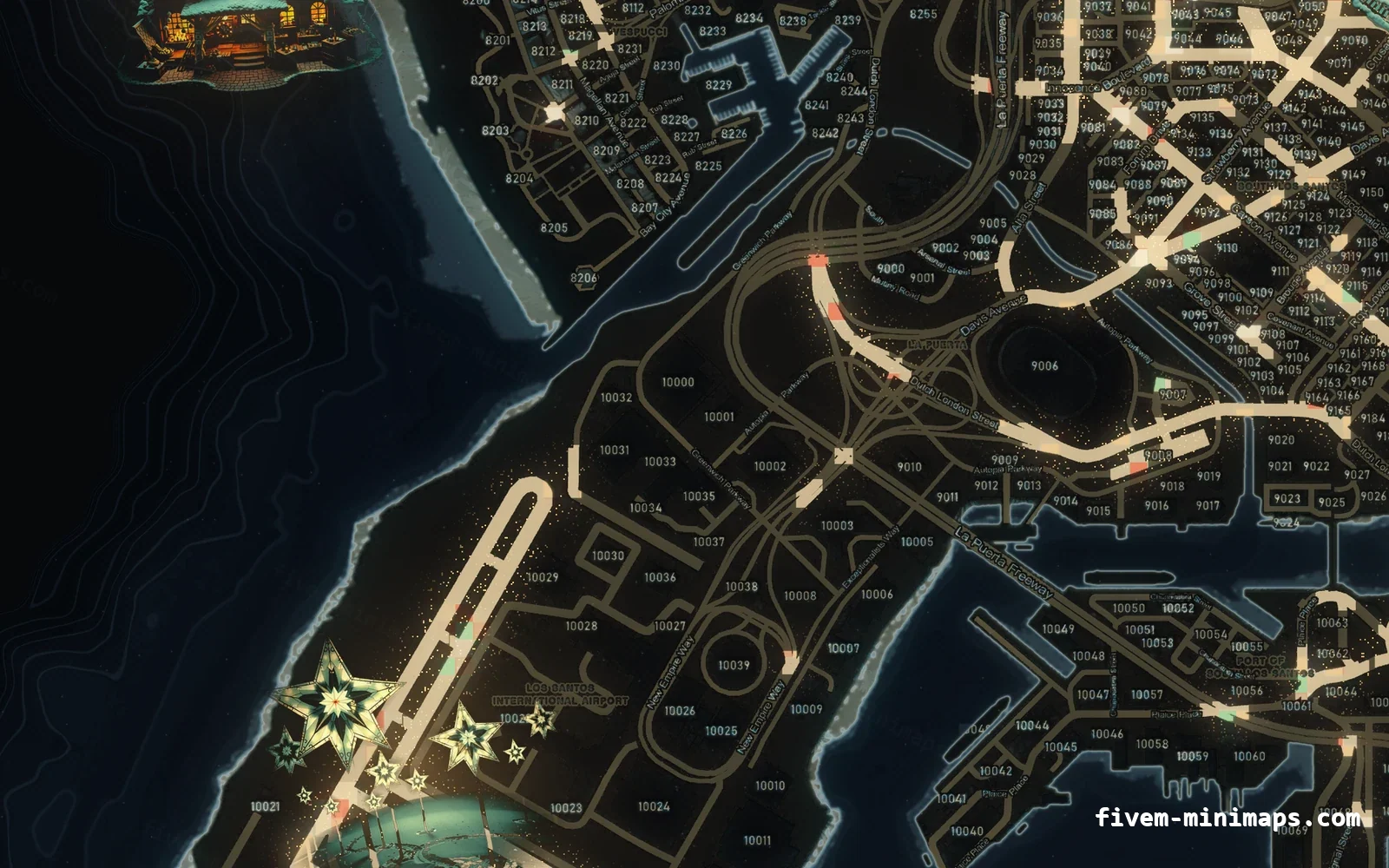 Christmas Black Christmas minimap for FiveM, the harbour