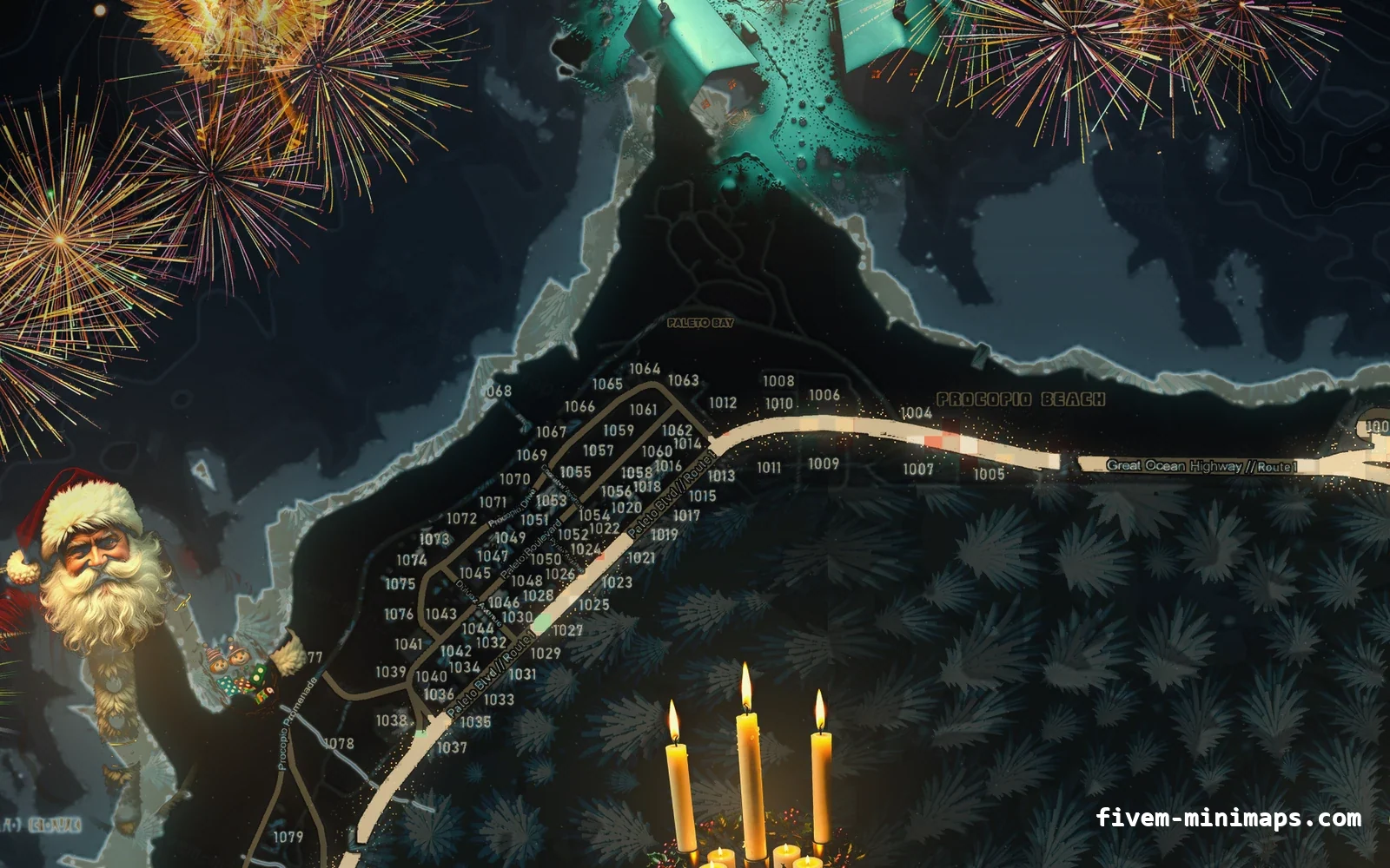 Christmas Black Christmas minimap for FiveM, paleto bay