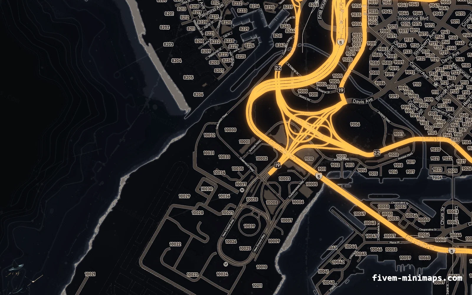 Halloween Black Halloween minimap for FiveM, the harbour