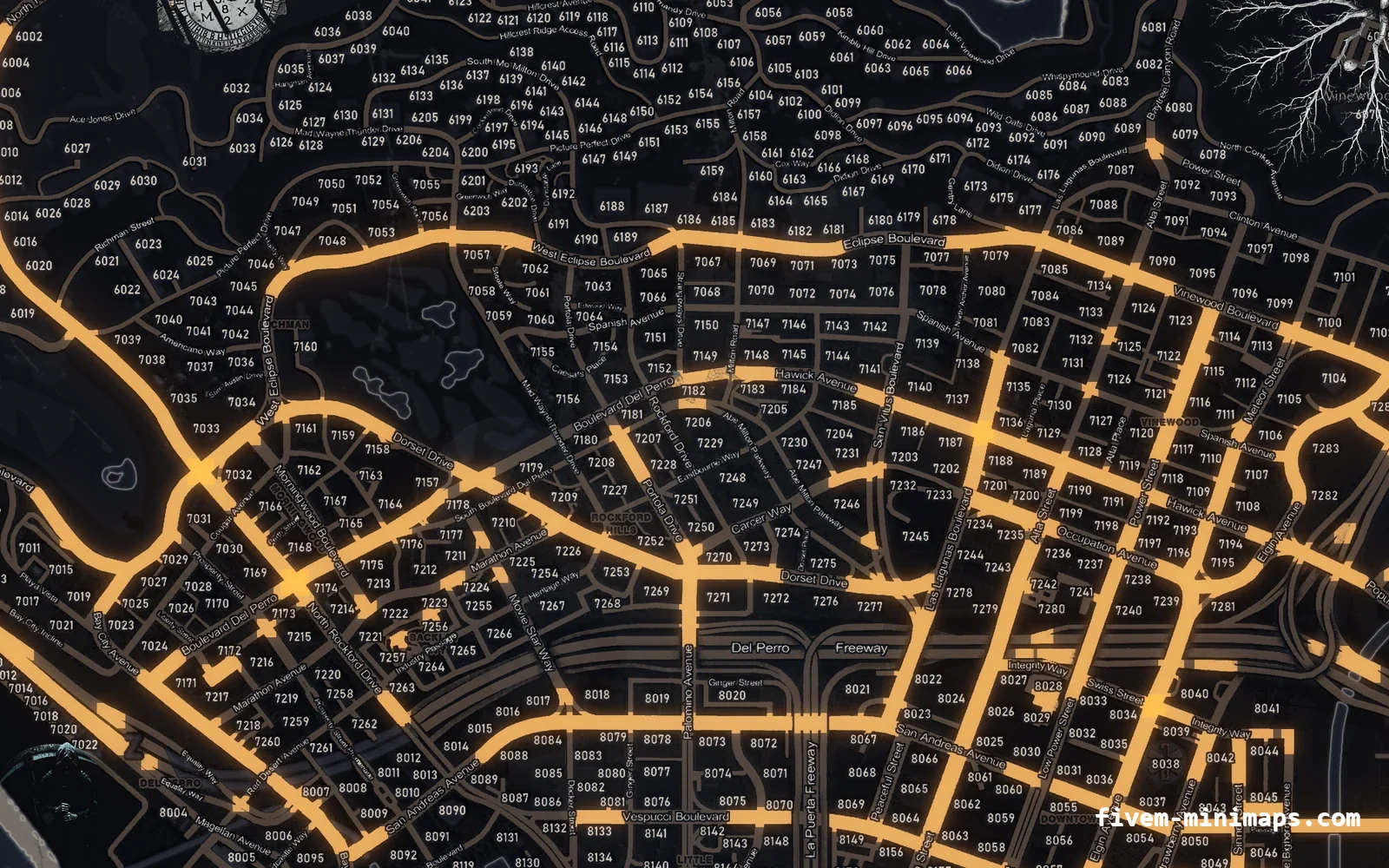Halloween Black Halloween minimap for FiveM, los santos