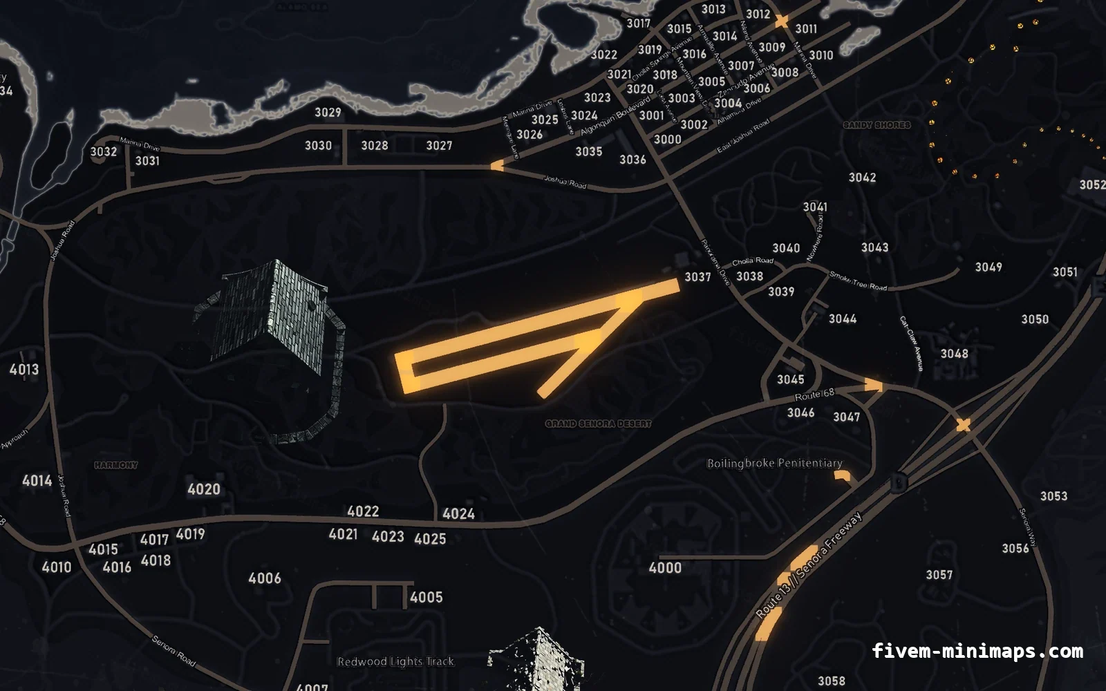 Halloween Black Halloween minimap for FiveM, sandy shores