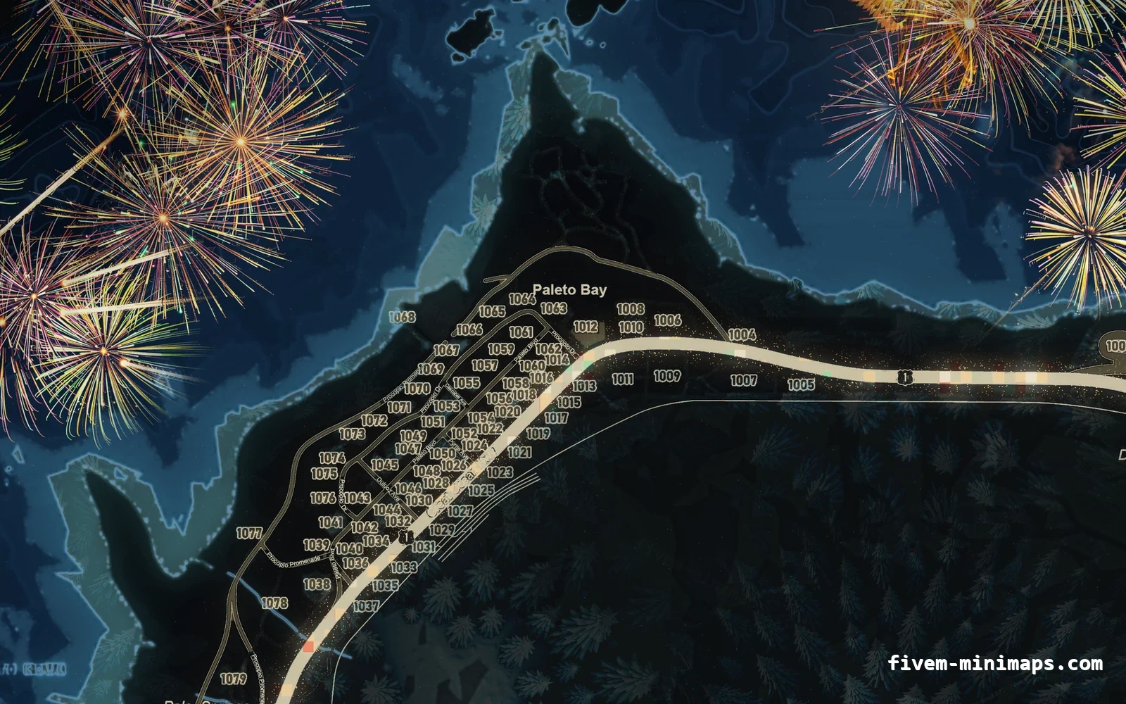 Christmas Blue Christmas minimap for FiveM, paleto bay