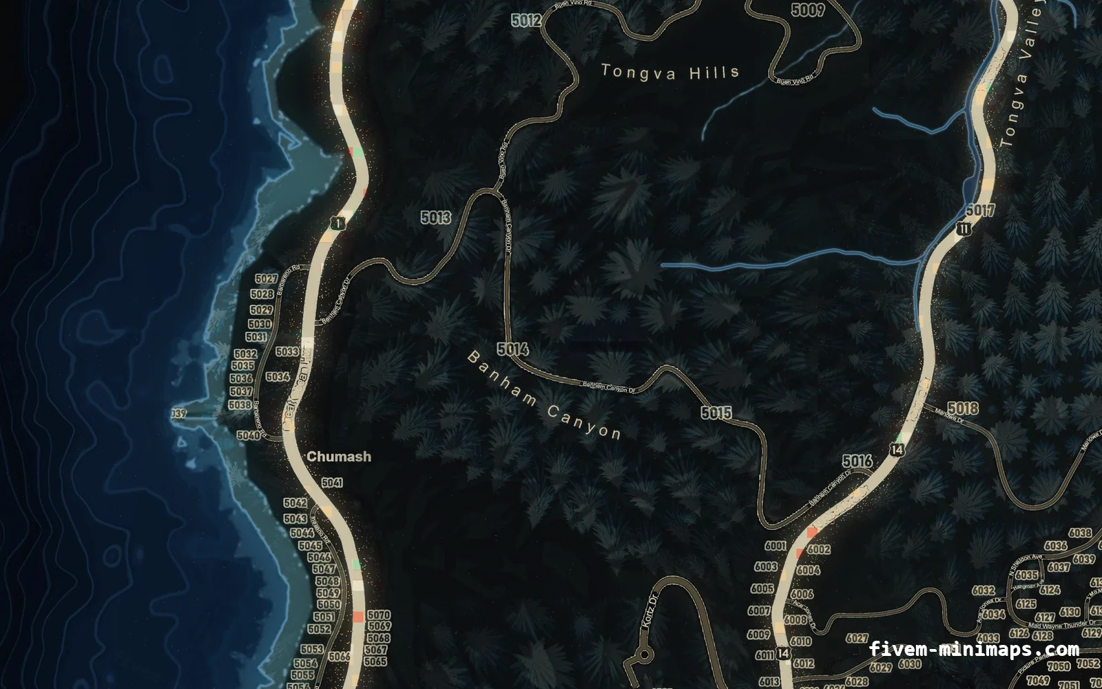 Christmas Blue Christmas minimap for FiveM, the west coast