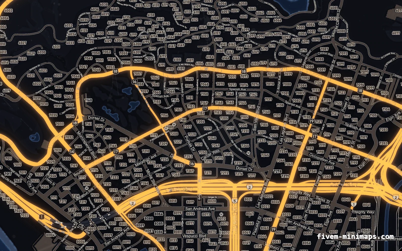 Halloween Blue Halloween minimap for FiveM, los santos