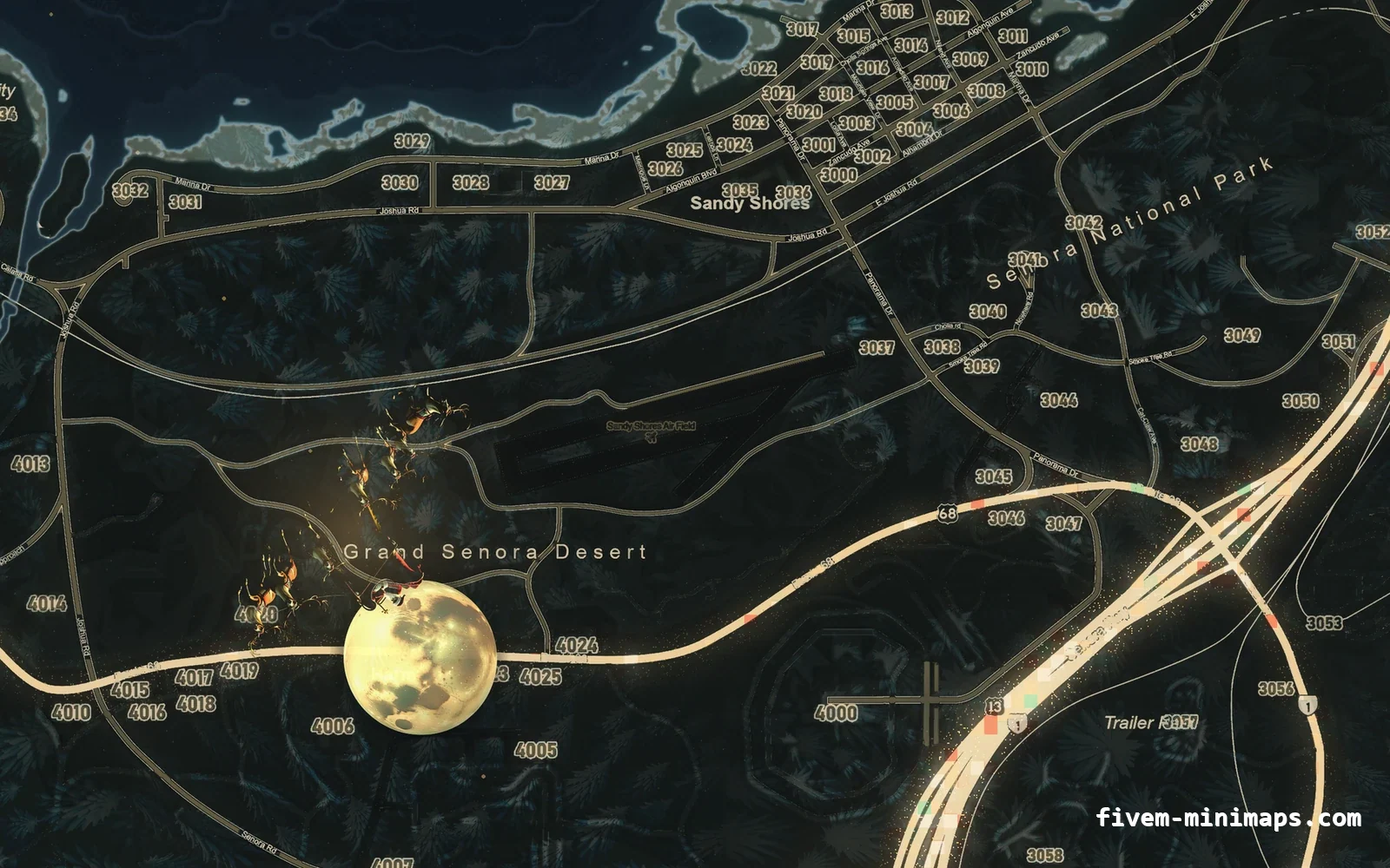 Christmas Gray Christmas minimap for FiveM, sandy shores