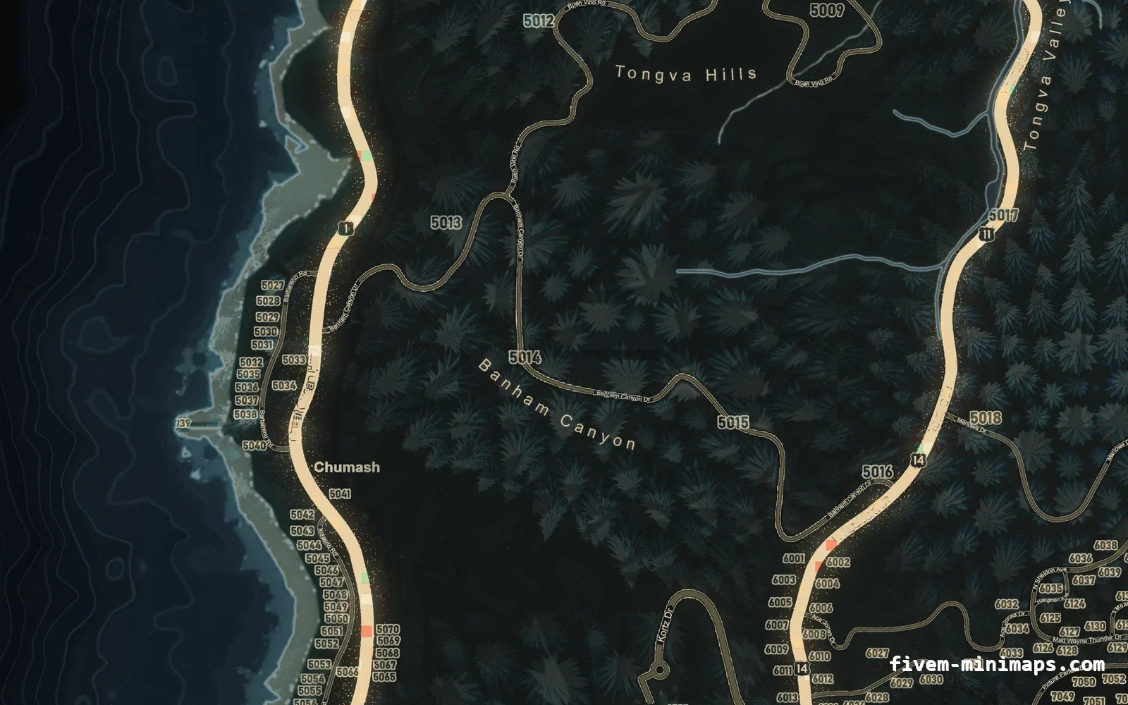 Christmas Gray Christmas minimap for FiveM, the west coast