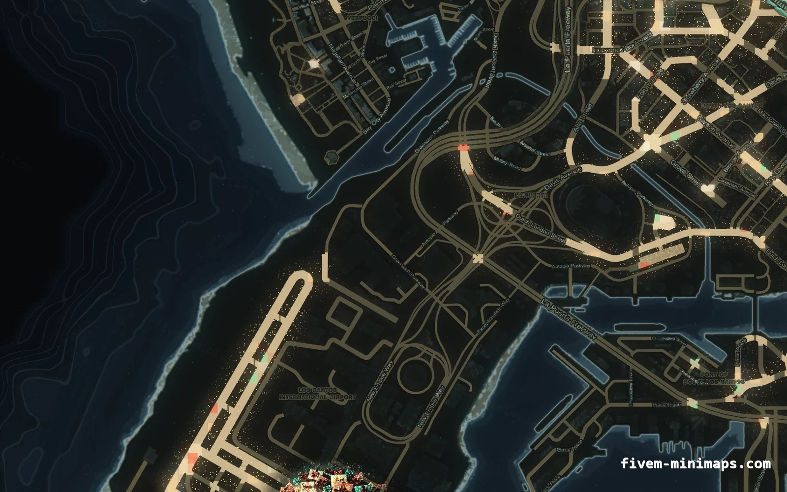 Christmas Gray Christmas minimap for FiveM, the harbour