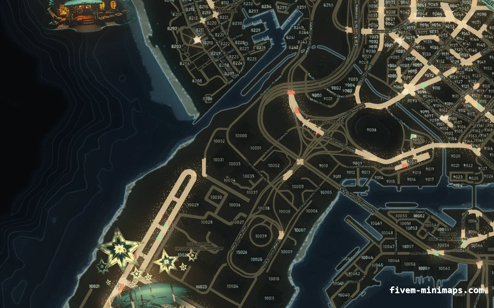 Christmas Gray Christmas minimap for FiveM, the harbour
