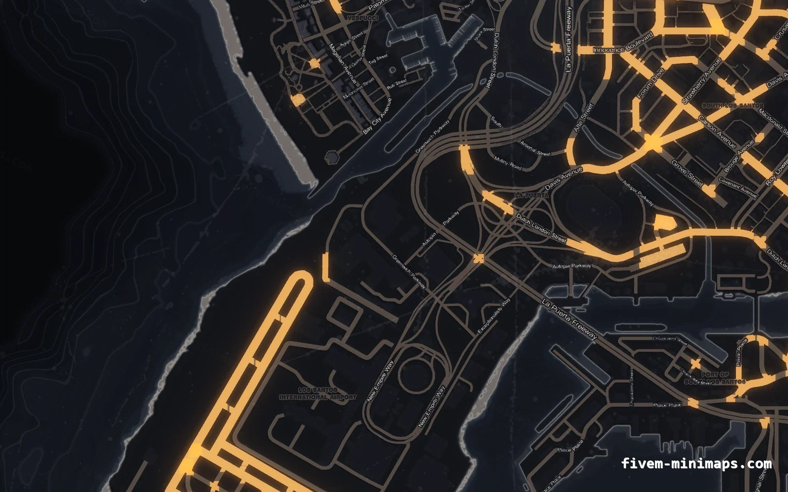 Halloween Gray Halloween minimap for FiveM, the harbour