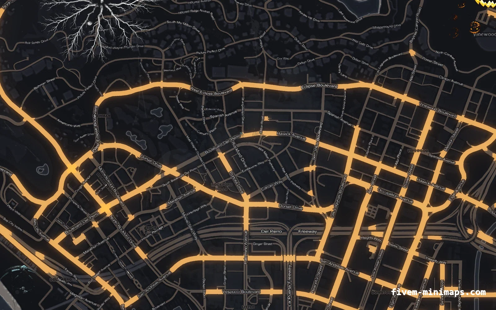 Halloween Gray Halloween minimap for FiveM, los santos
