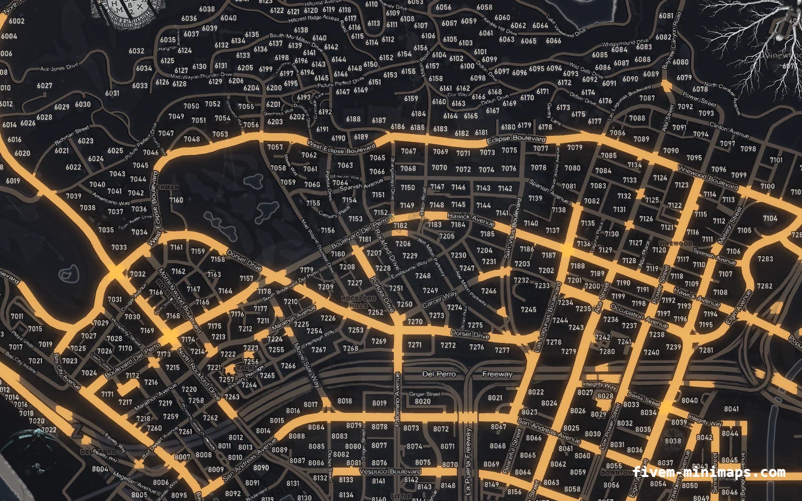 Halloween Gray Halloween minimap for FiveM, los santos