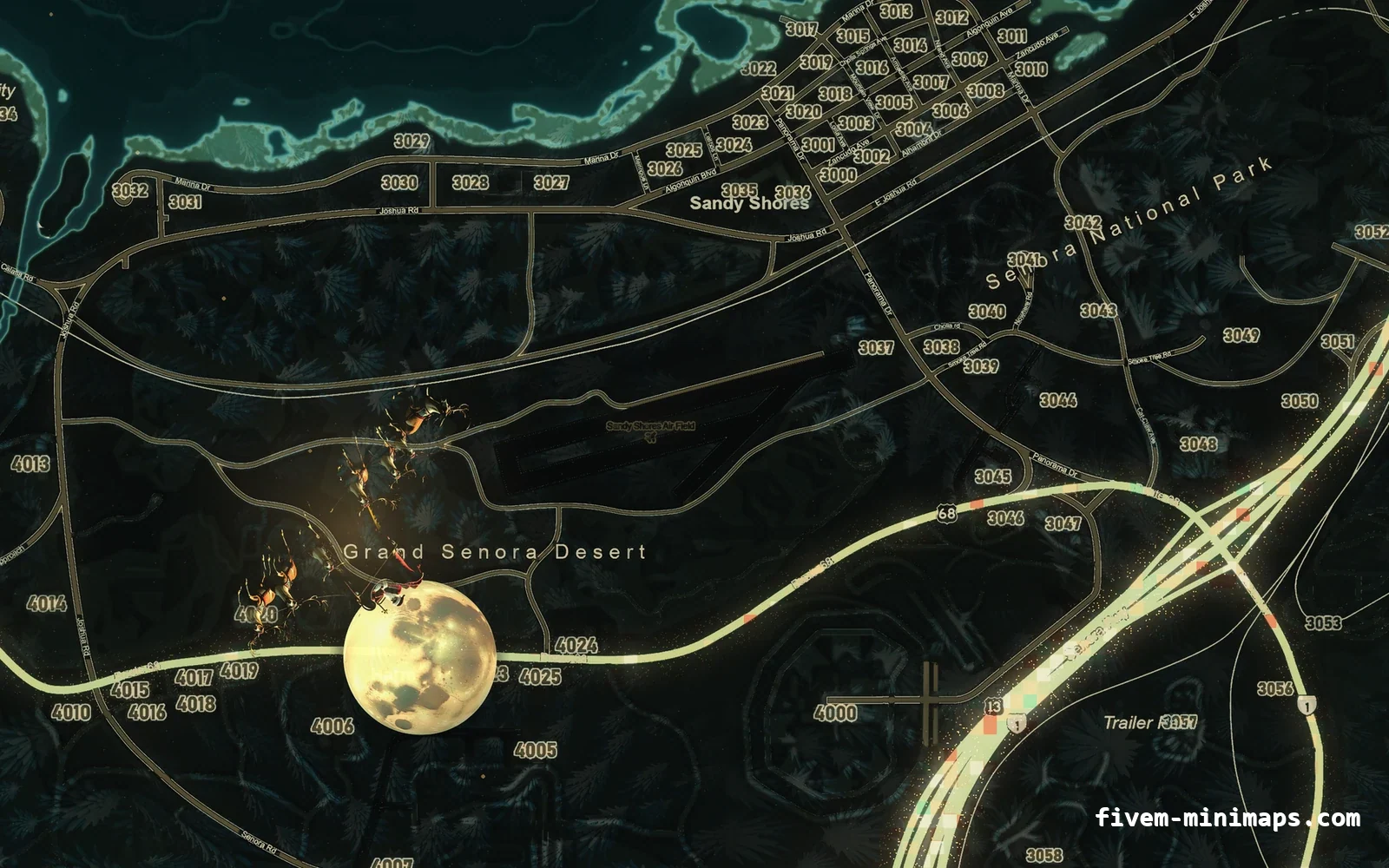 Christmas Green Christmas minimap for FiveM, sandy shores