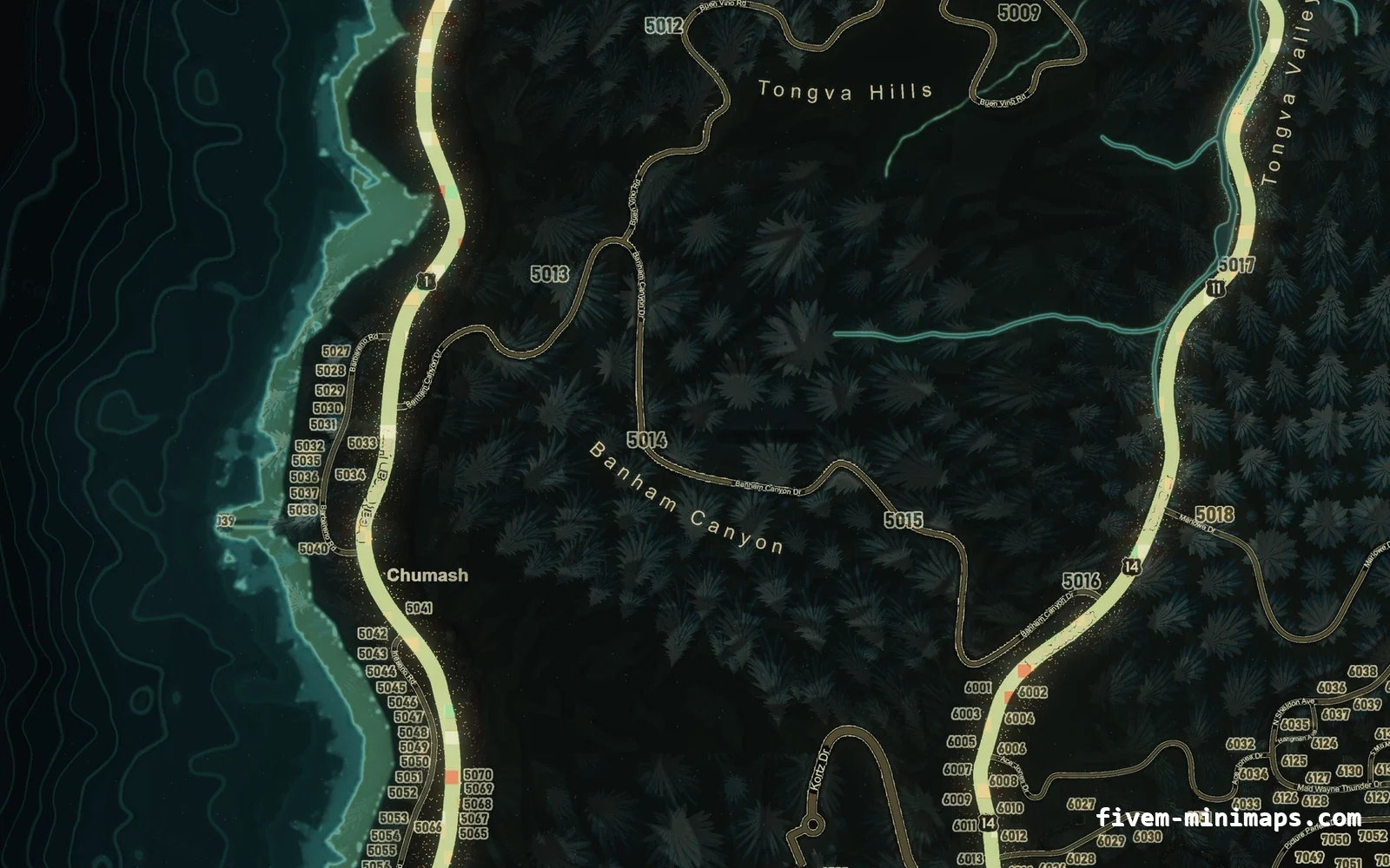 Christmas Green Christmas minimap for FiveM, the west coast