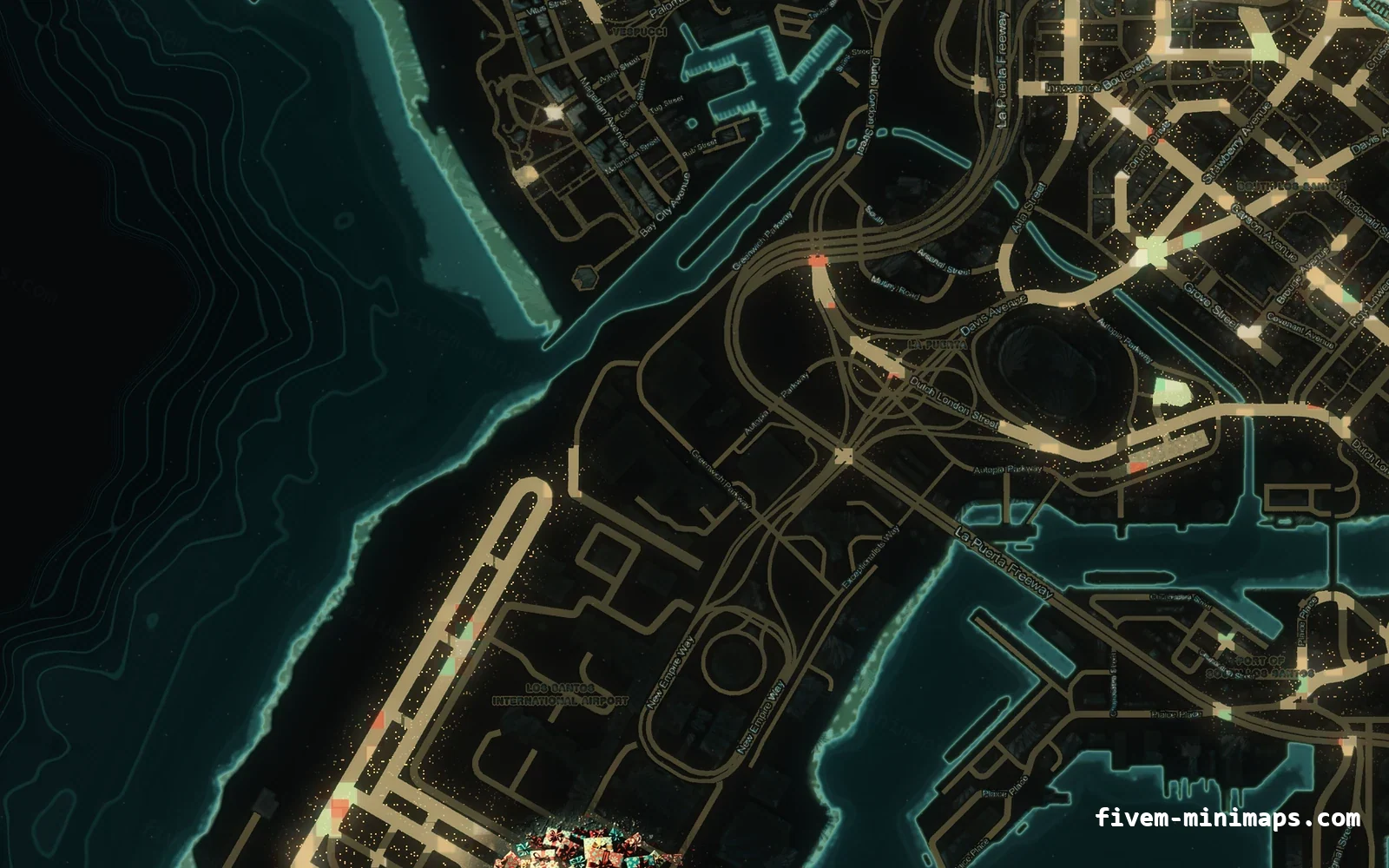Christmas Green Christmas minimap for FiveM, the harbour