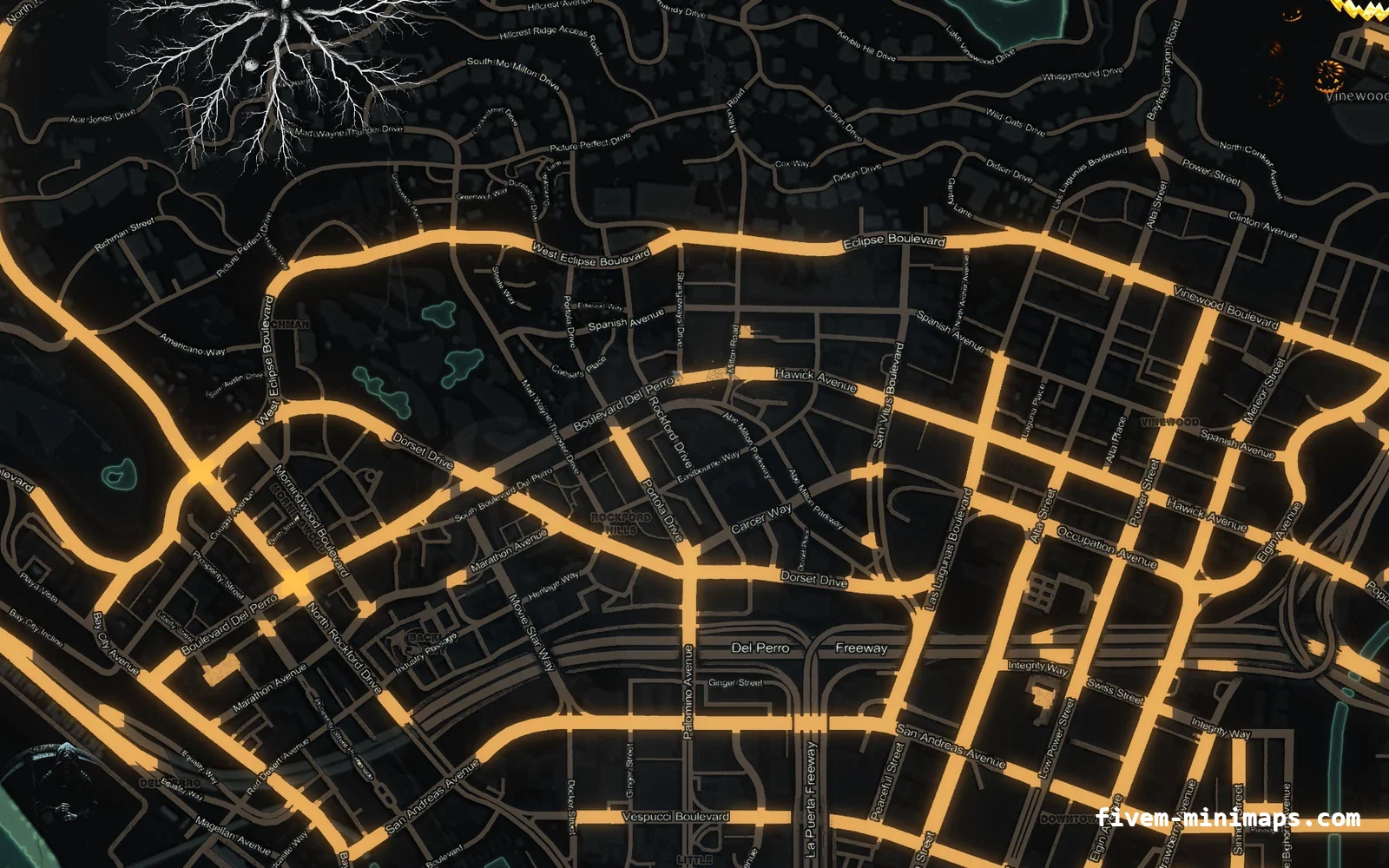 Halloween Green Halloween minimap — Los Santos Halloween Green Halloween minimap for FiveM, los santos