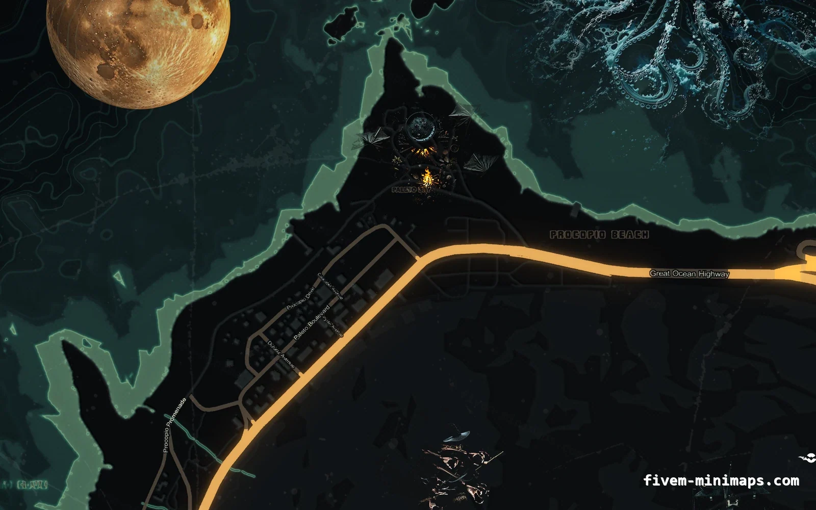 Halloween Green Halloween minimap — Paleto Bay Halloween Green Halloween minimap for FiveM, paleto bay
