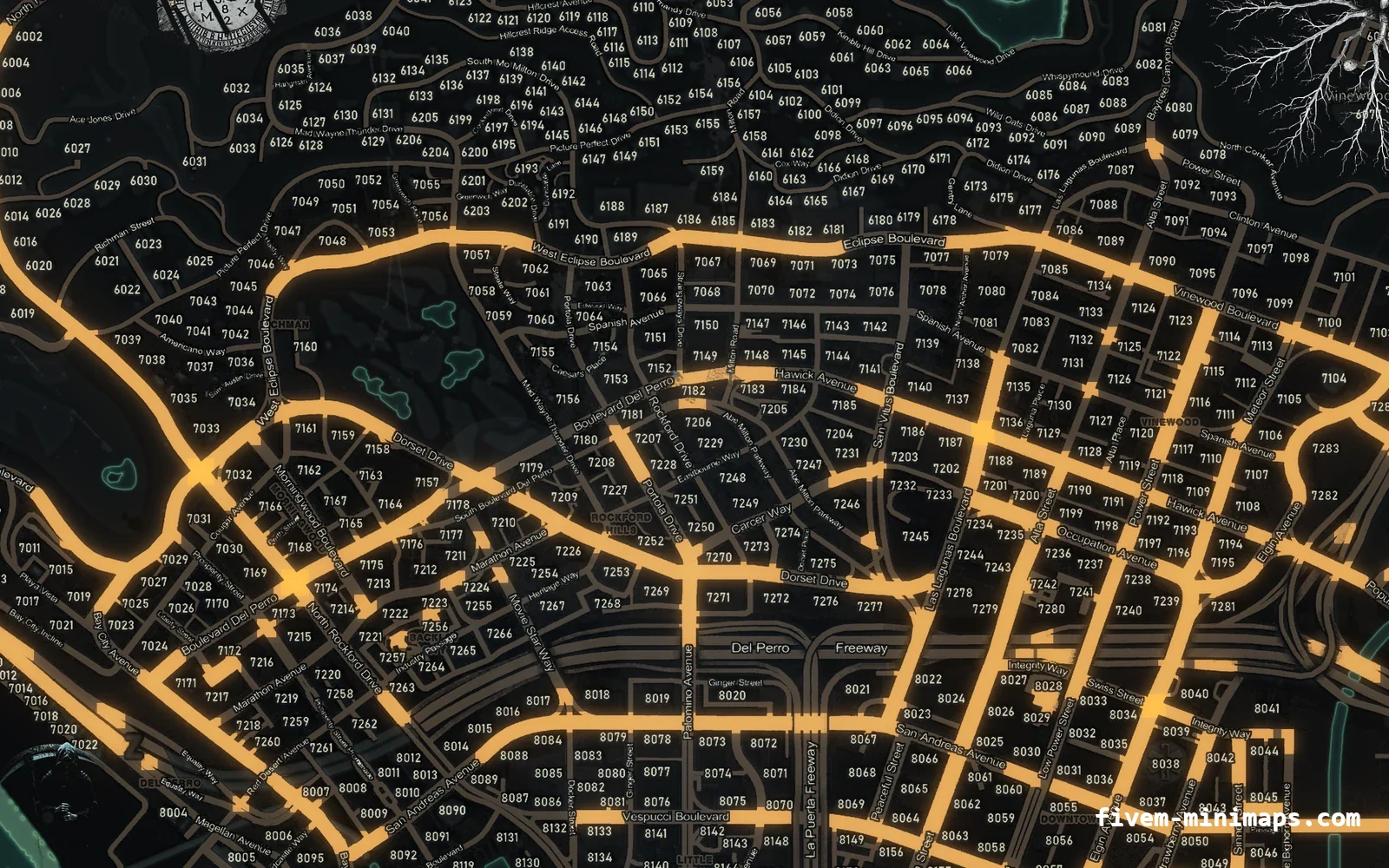Halloween Green Halloween minimap for FiveM, los santos