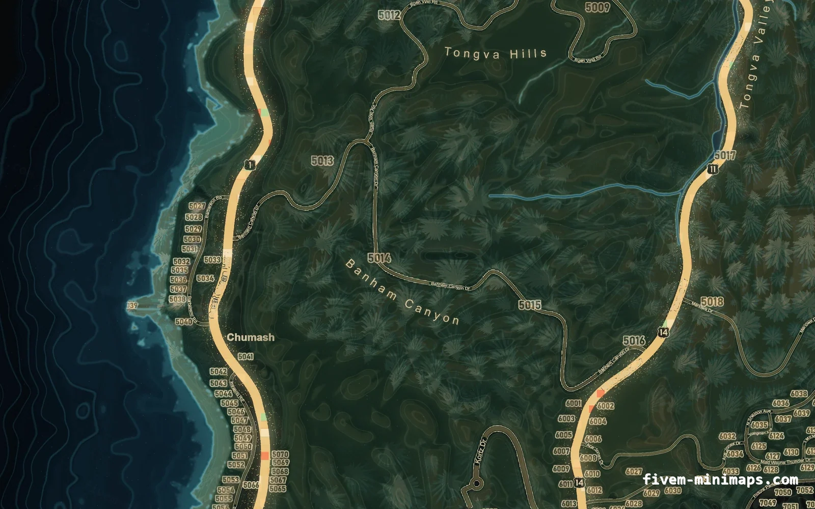 Christmas Mixed dark Christmas minimap for FiveM, the west coast