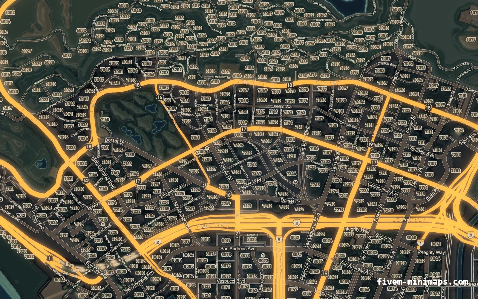 Halloween Mixed dark Halloween minimap for FiveM, los santos
