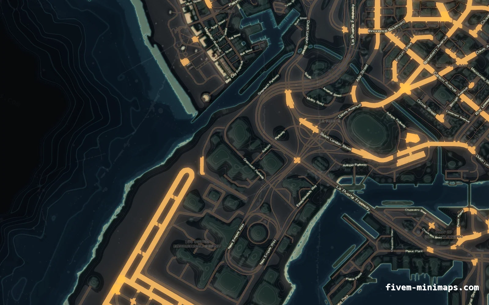 Halloween Mixed dark Halloween minimap for FiveM, the harbour