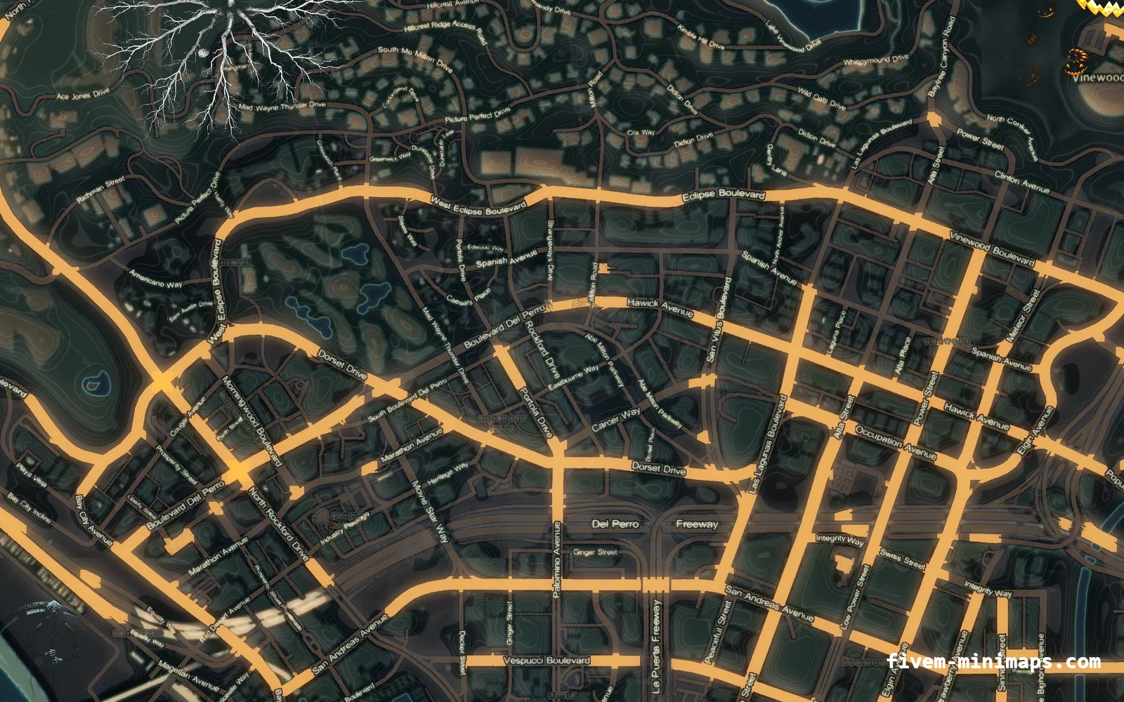 Halloween Mixed dark Halloween minimap for FiveM, los santos