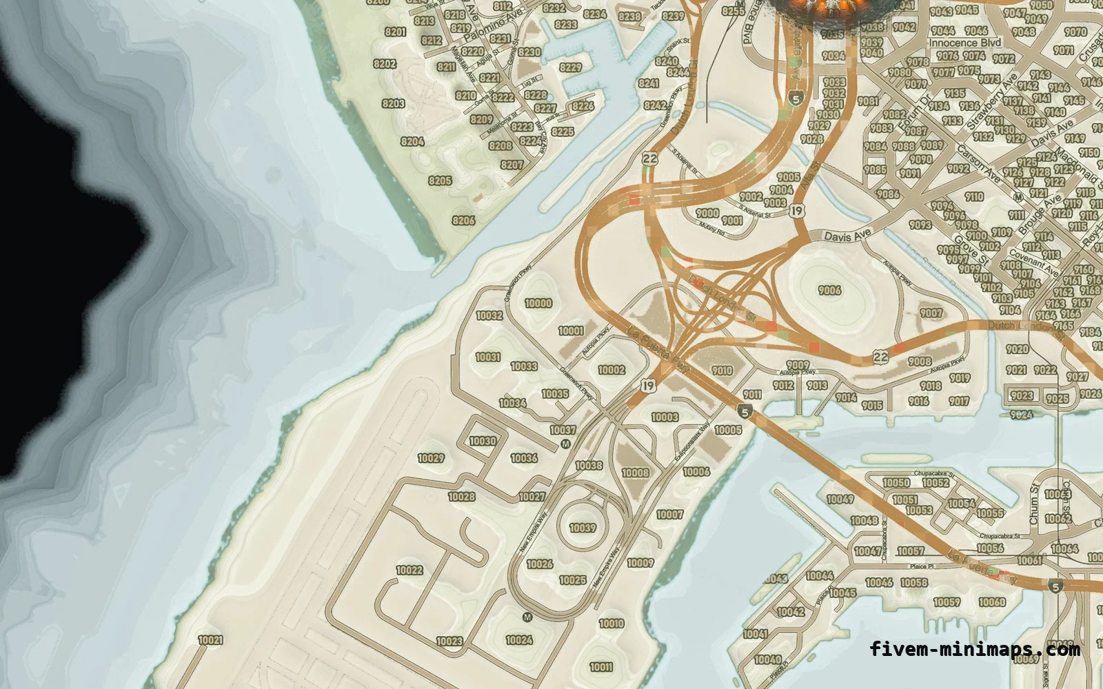 Christmas Mixed light Christmas minimap for FiveM, the harbour