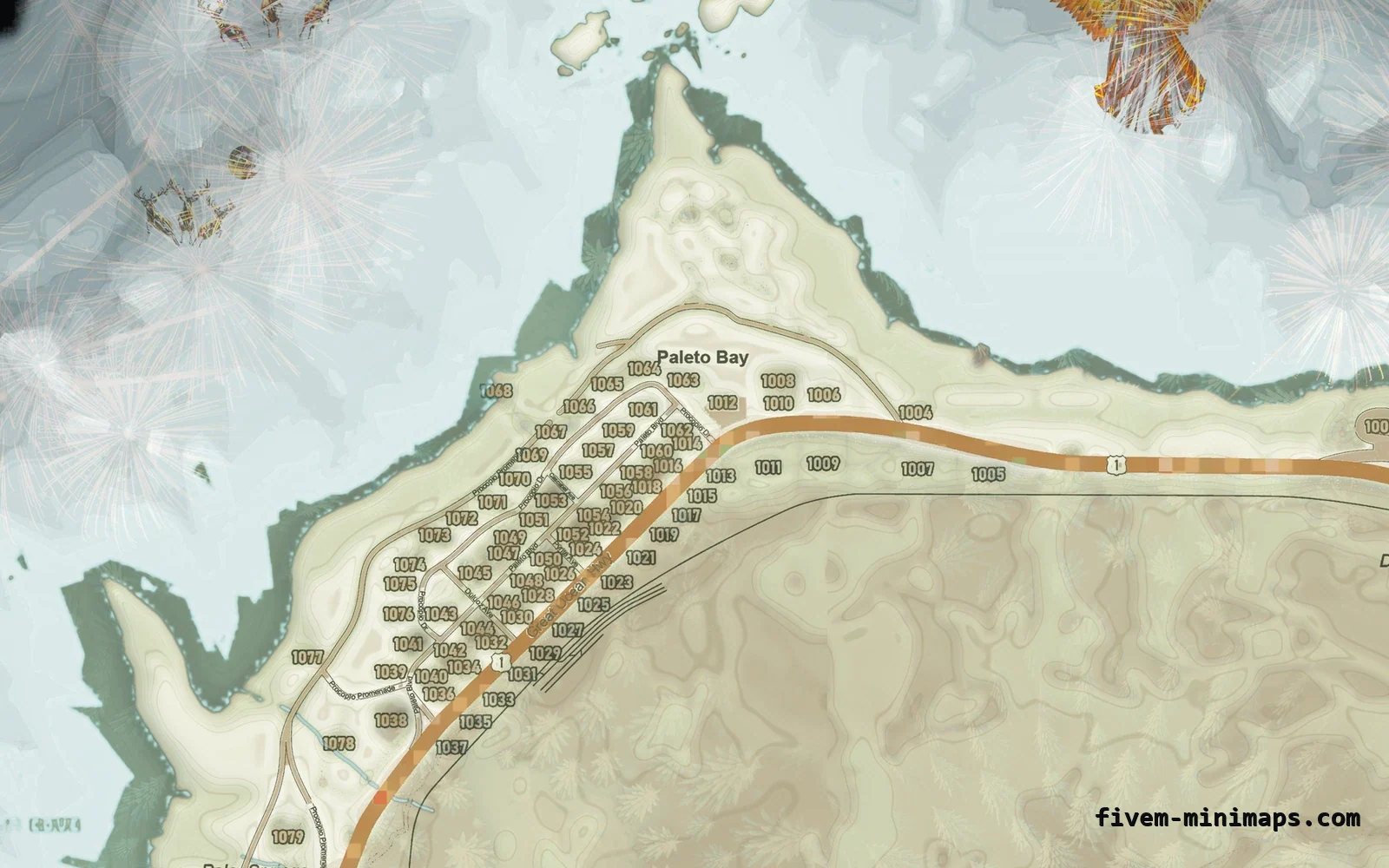 Christmas Mixed light Christmas minimap for FiveM, paleto bay