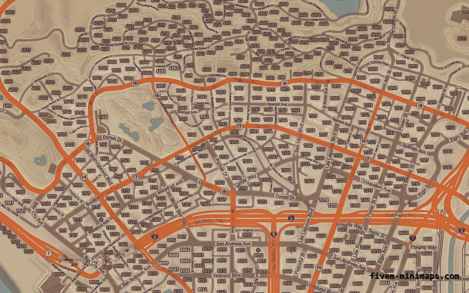 Halloween Mixed light Halloween minimap for FiveM, los santos