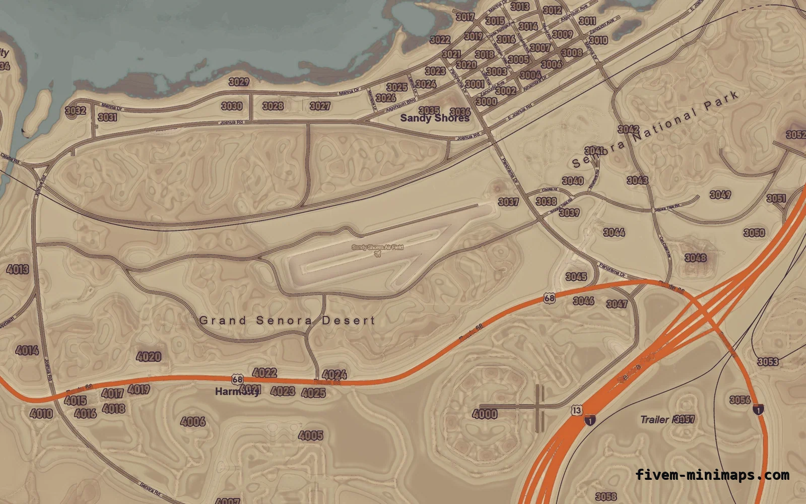 Halloween Mixed light Halloween minimap for FiveM, sandy shores